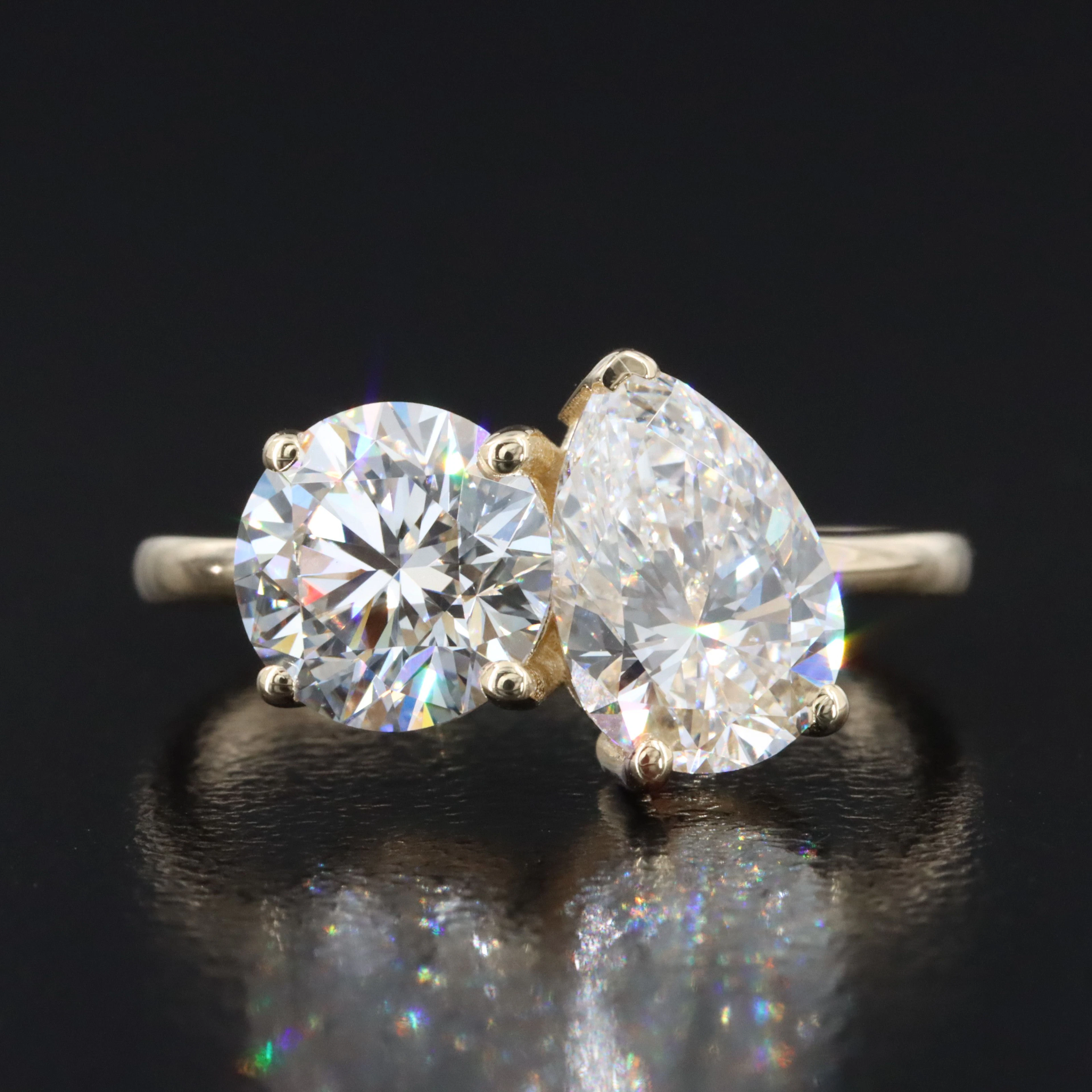 14K 3.10 CTW Lab Grown Diamond Ring with IGI Reports