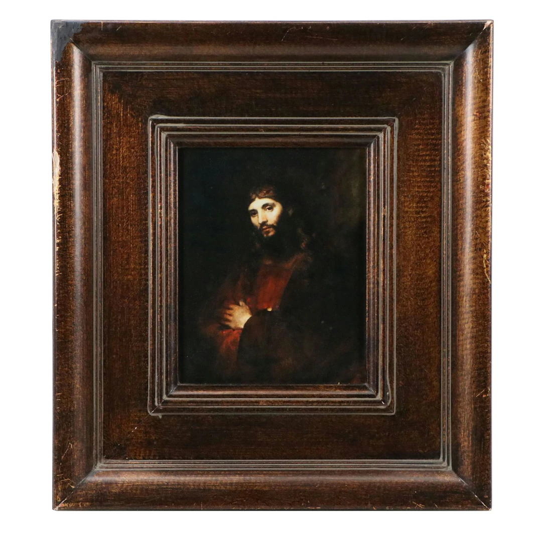 After Rembrandt Photographic Reproduction Print "Christ with Arms Folded"