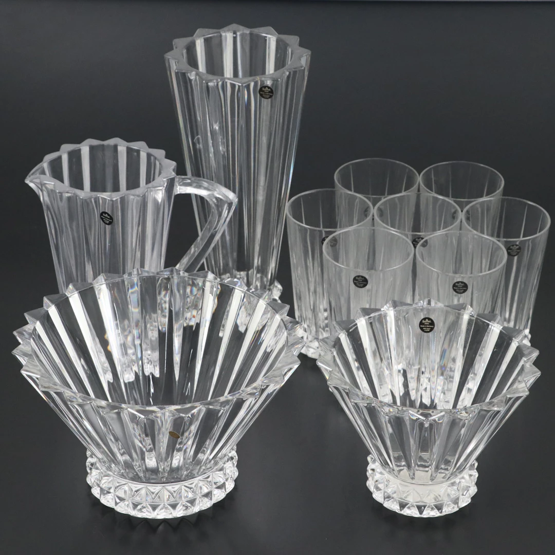 Rosenthal "Blossom" Cut Crystal Tumblers, Bowls and More Tableware