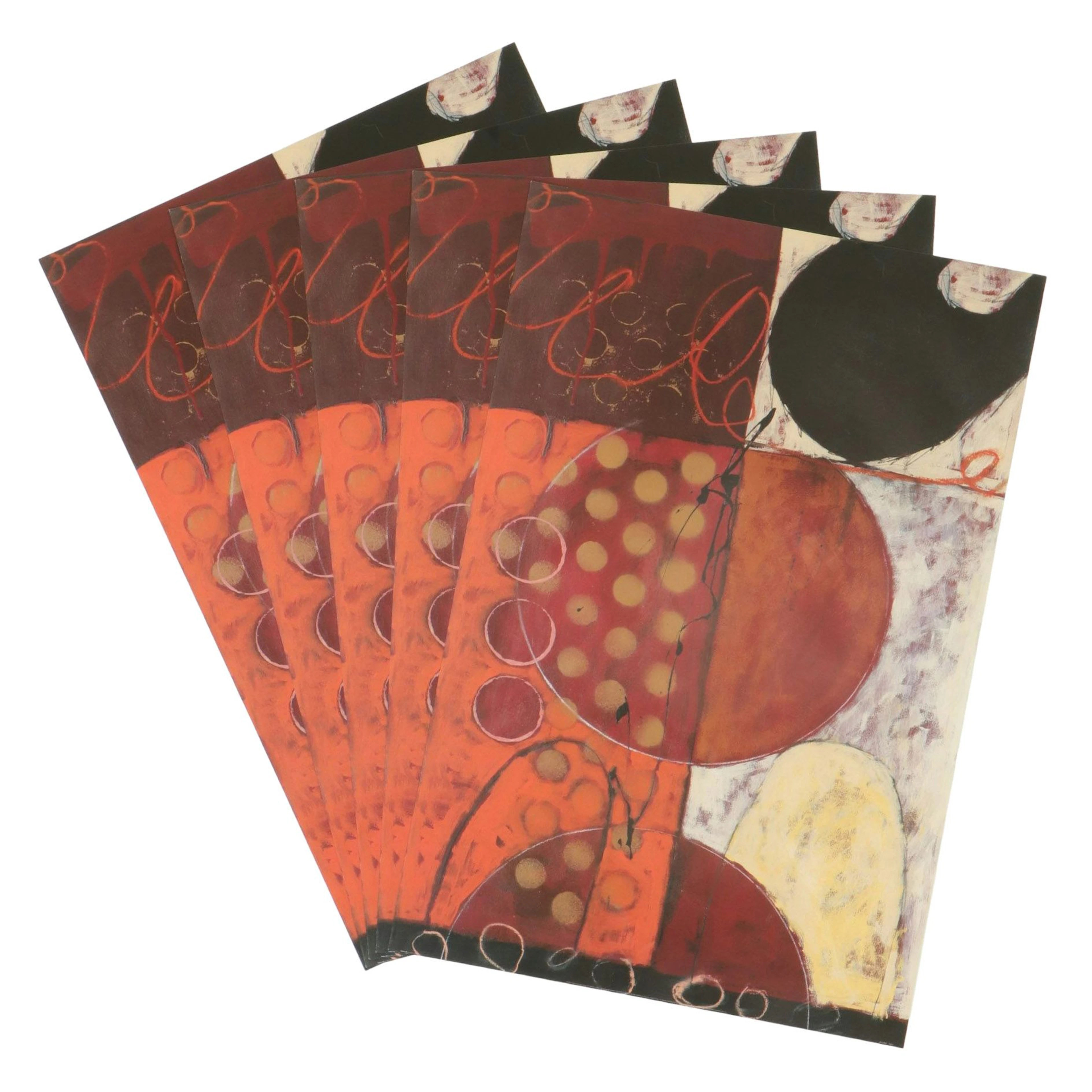 Five Todd Camp Abstract Offset Lithographs, 2008