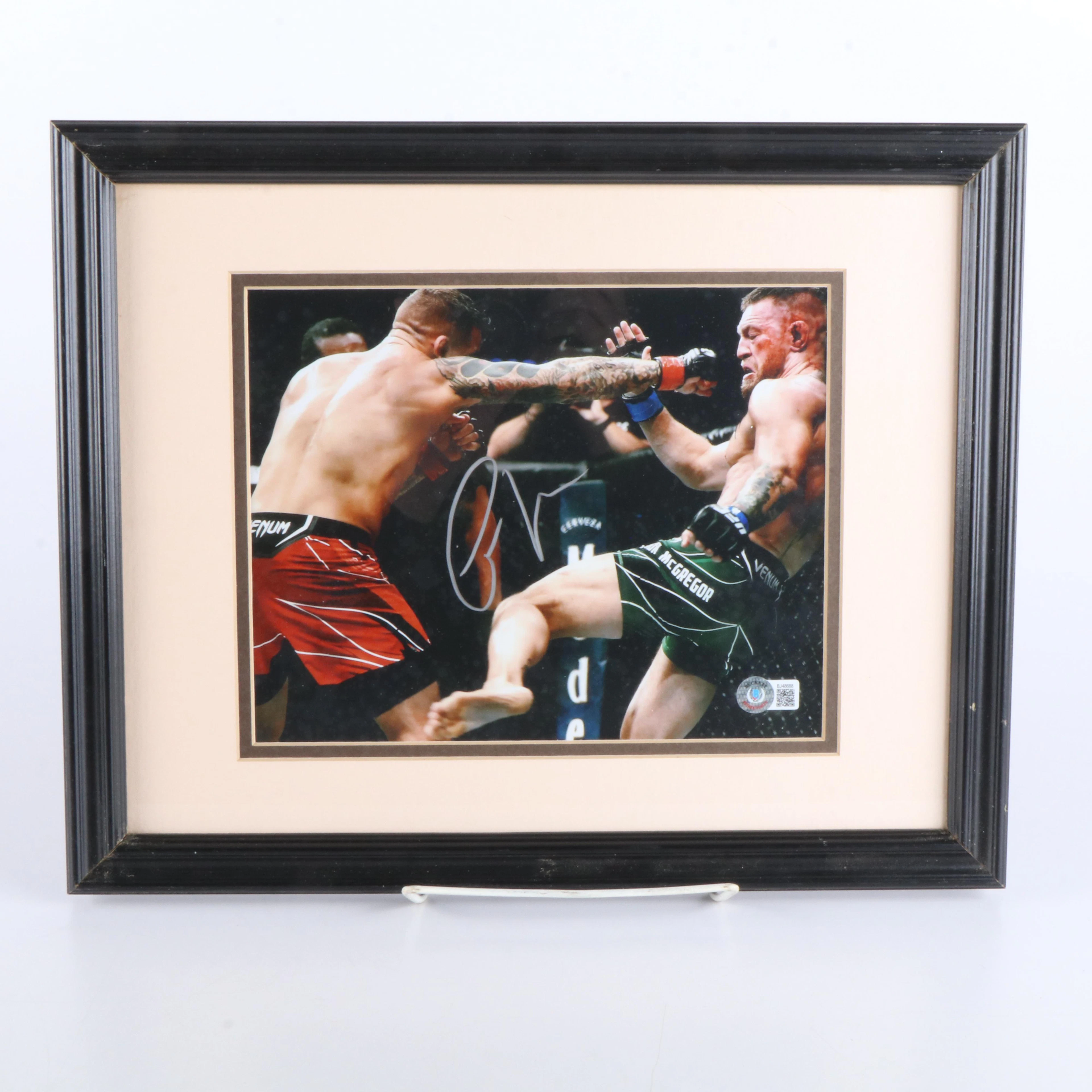 Conor McGregor Signed UFC Print in Matted Frame, Beckett
