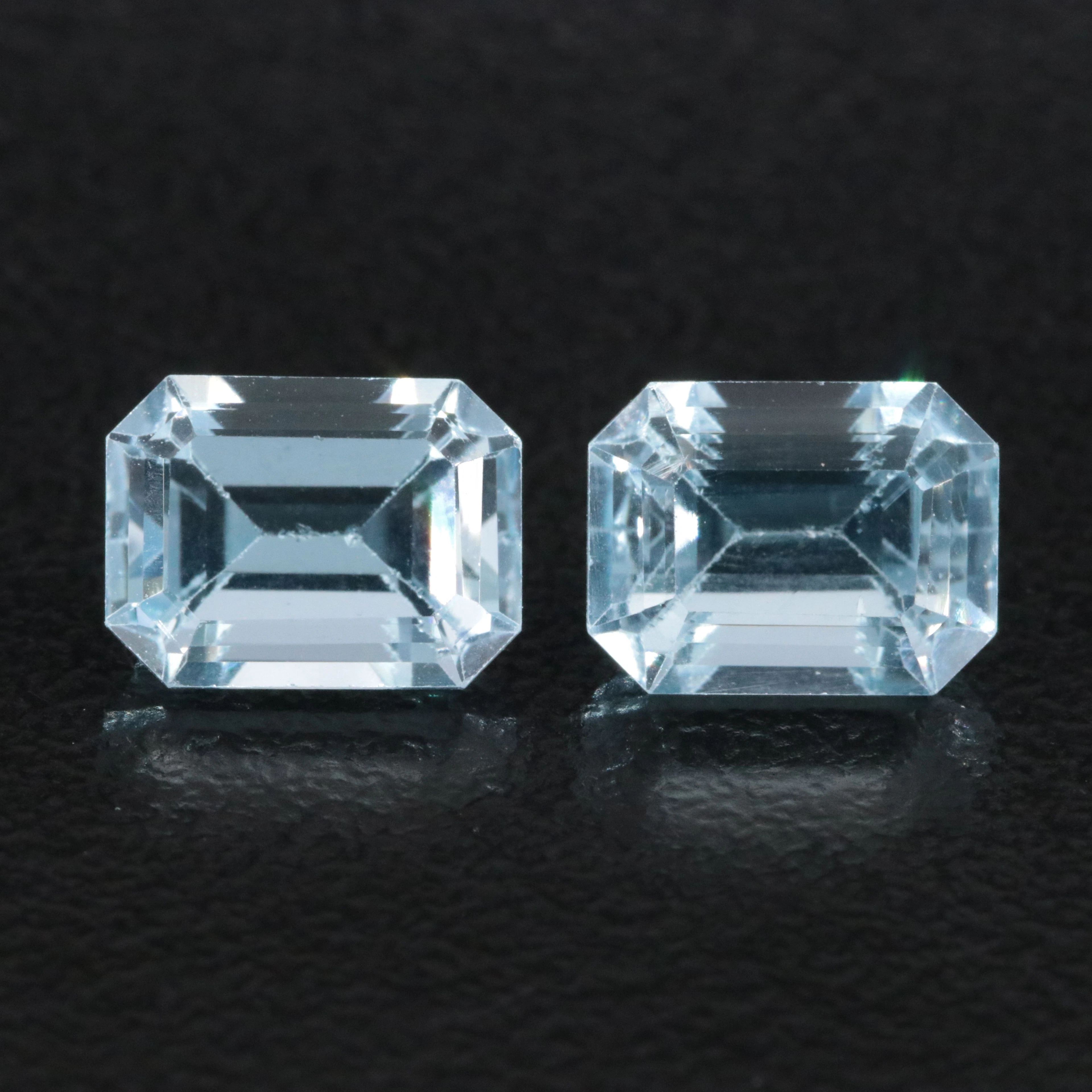 Loose 4.20 CTW Sky Blue Topaz, Matched Pair