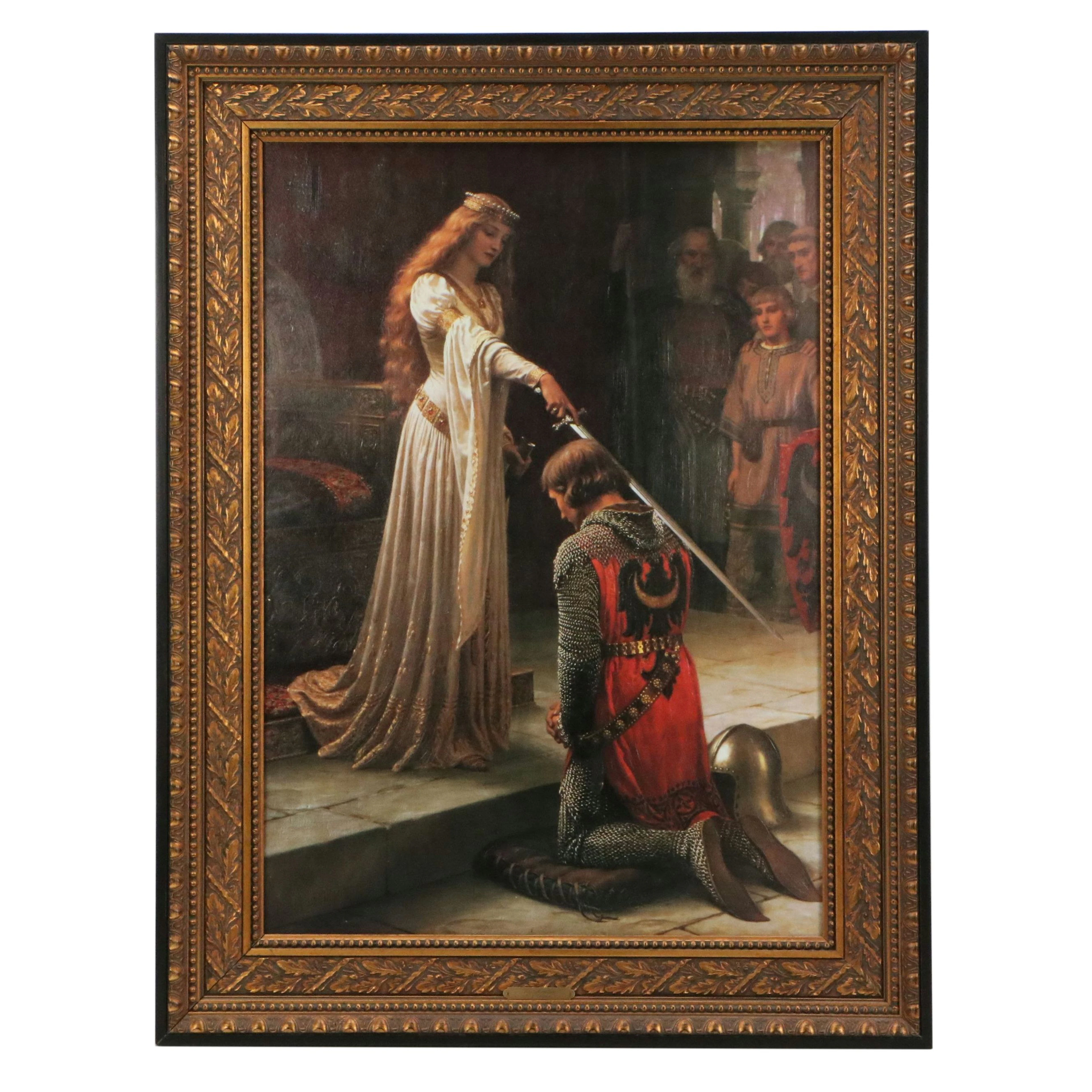 Giclée After Edmund Blair Leighton "The Accolade," 21st Century