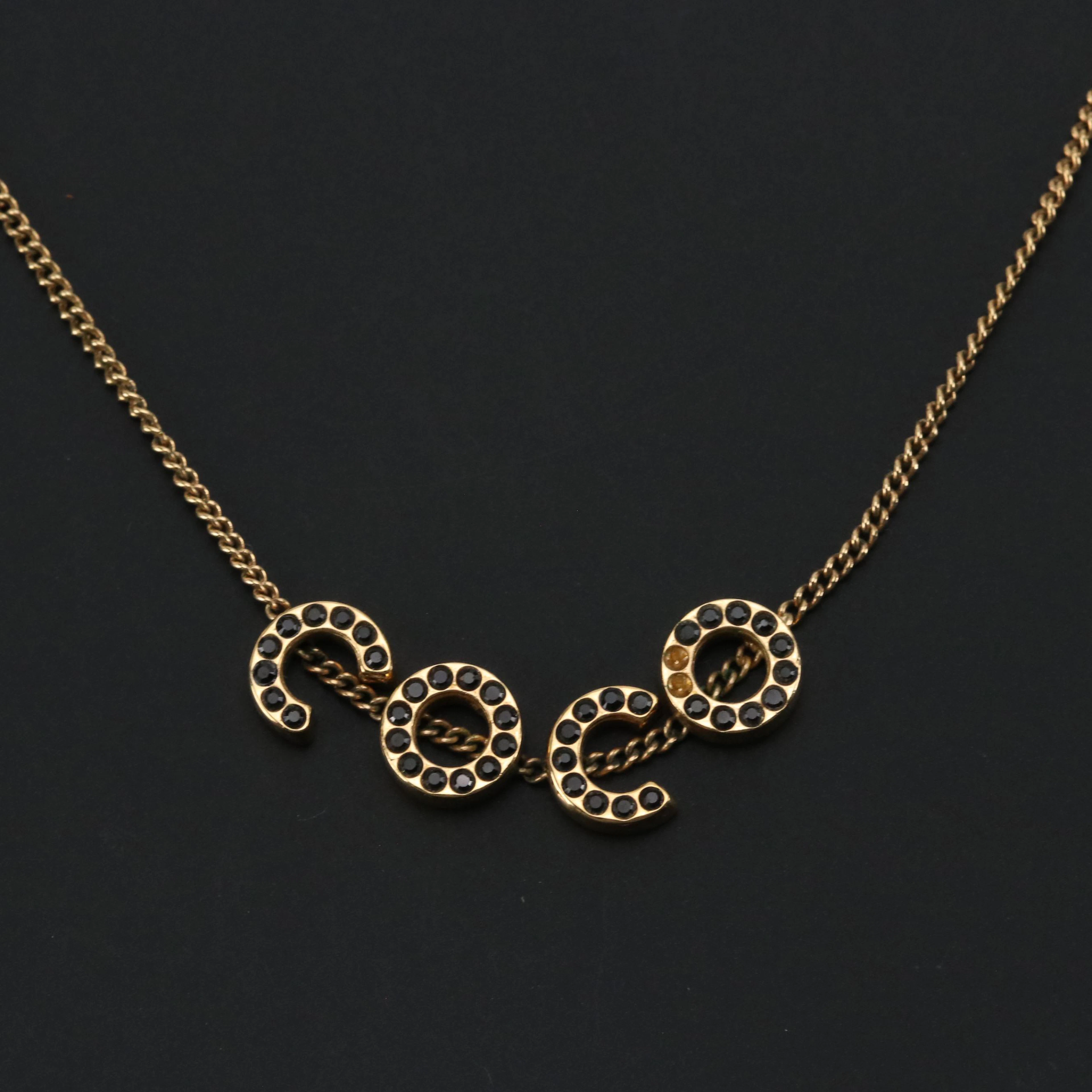 Chanel Crystal COCO Necklace