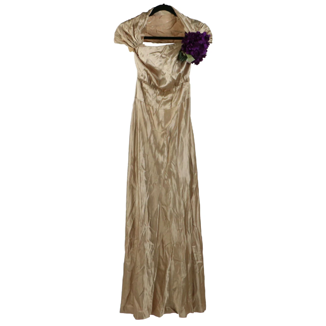 Henri Bendel Bespoke (Gertrude Vanderbilt Whitney) Liquid Satin Gown, 1930s
