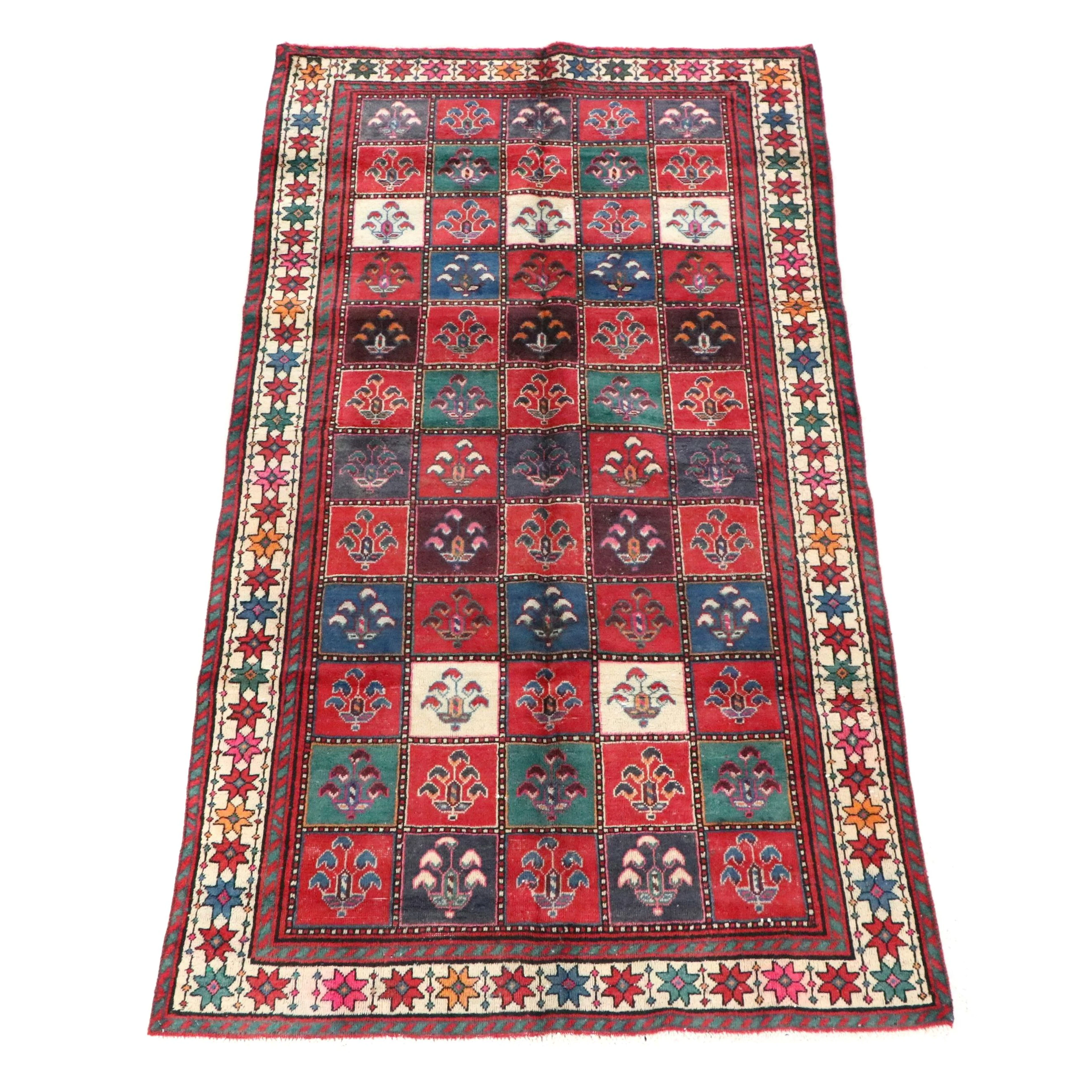 4'10 x 9'2 Hand-Knotted Persian Bakhtiari Area Rug
