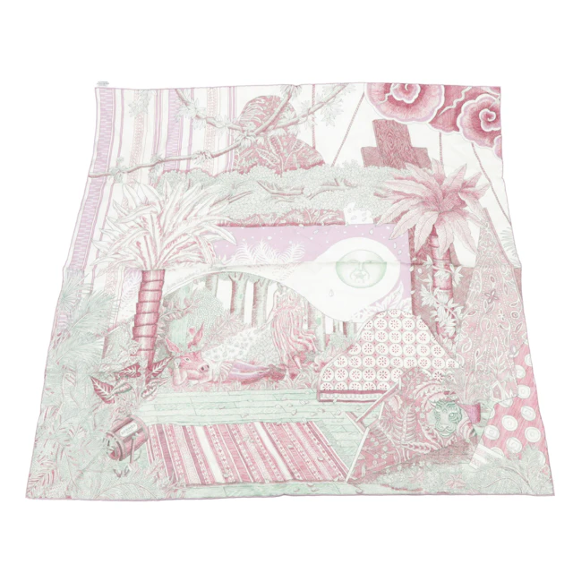 Hermès "Acte III, Scene I, La Clairiere" Scarf 90 in Silk Twill