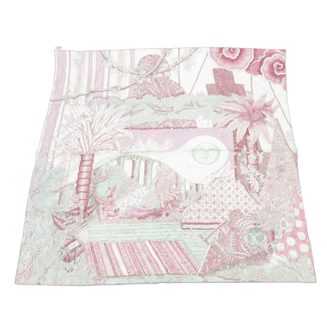 Hermès "Acte III, Scene I, La Clairiere" Scarf 90 in Silk Twill