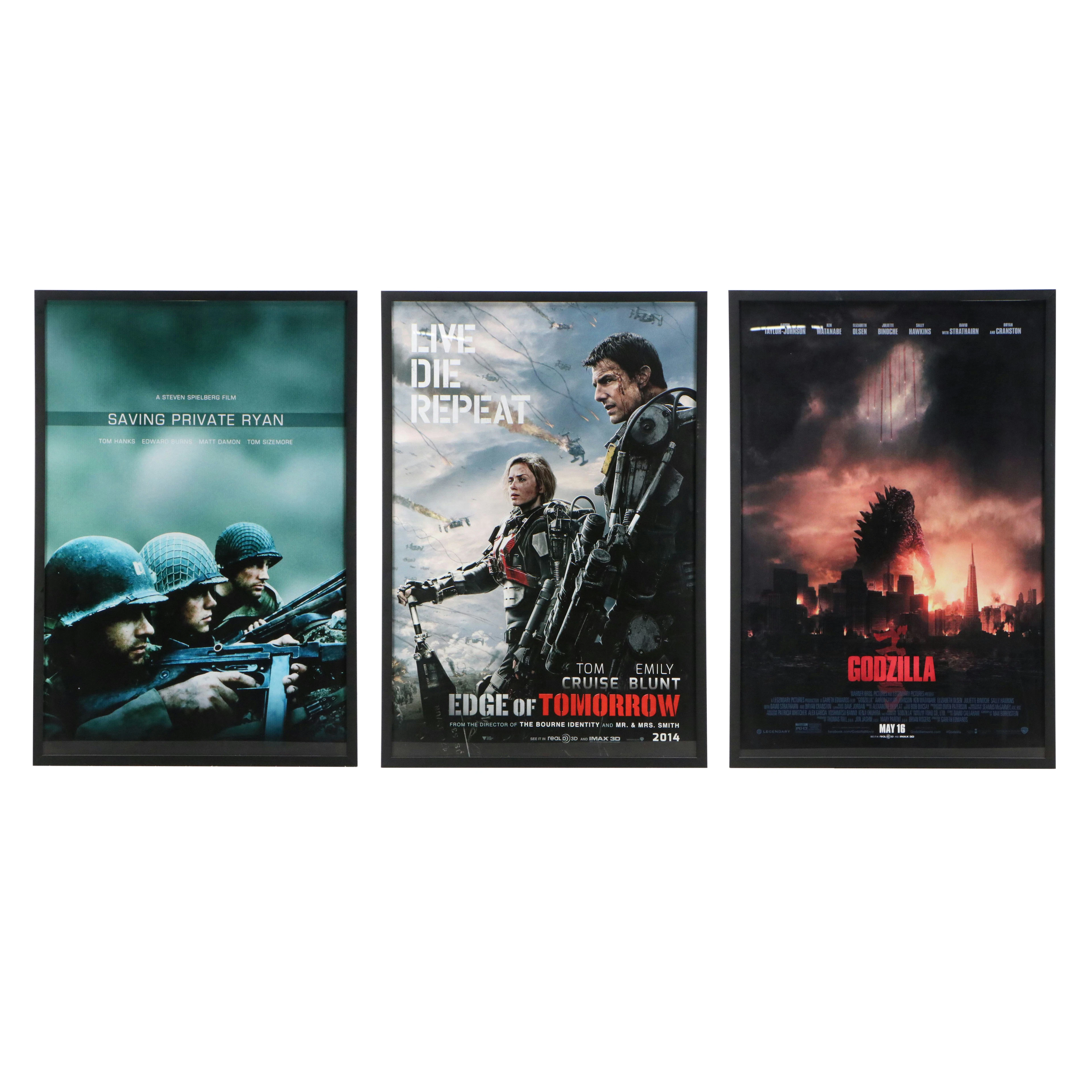 Movie Giclee Posters Including "Godzilla," 21st C.