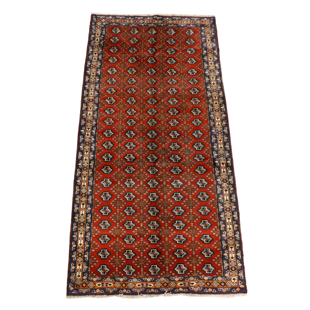 3'11 x 8'8 Hand-Knotted Persian Baluch Area Rug