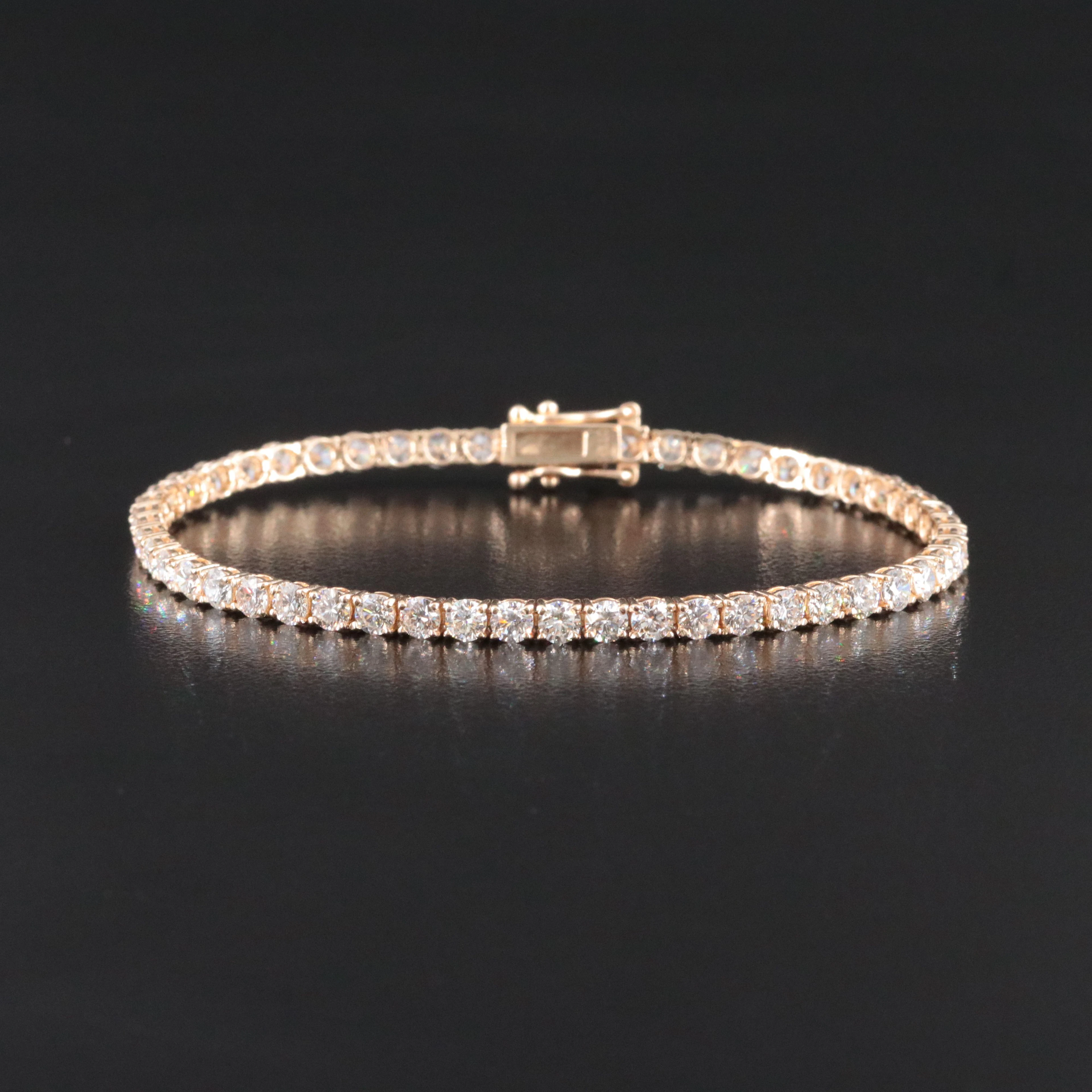 14K 5.75 CTW Diamond Line Bracelet