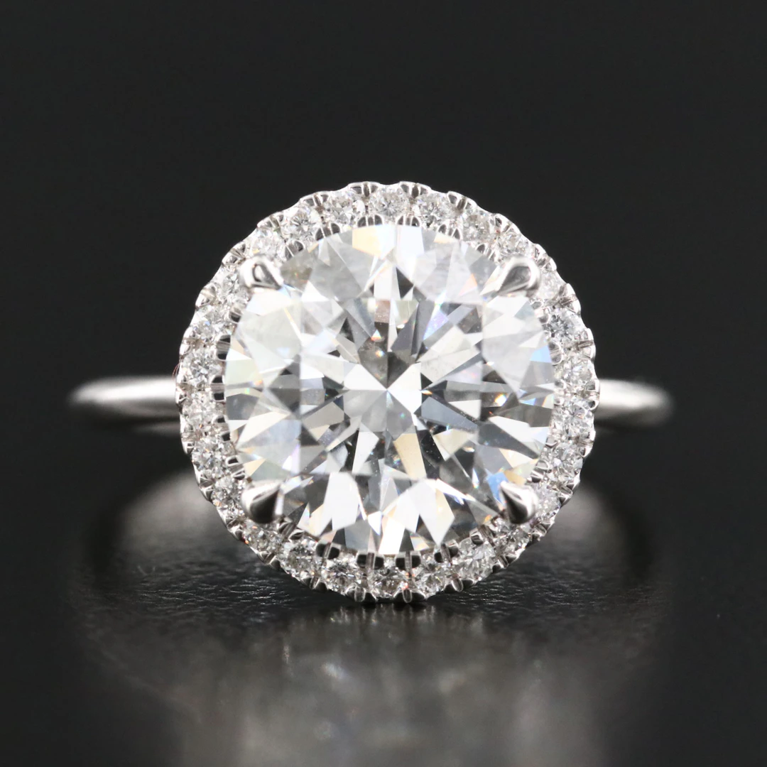 14K 4.26 CTW Lab Grown Diamond Ring with IGI Report