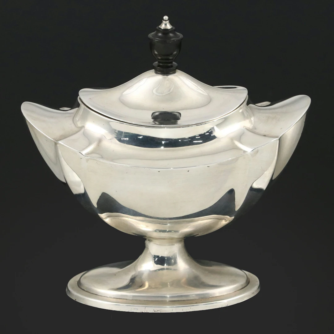 Edwardian Sterling Silver Lidded Sugar, 1902