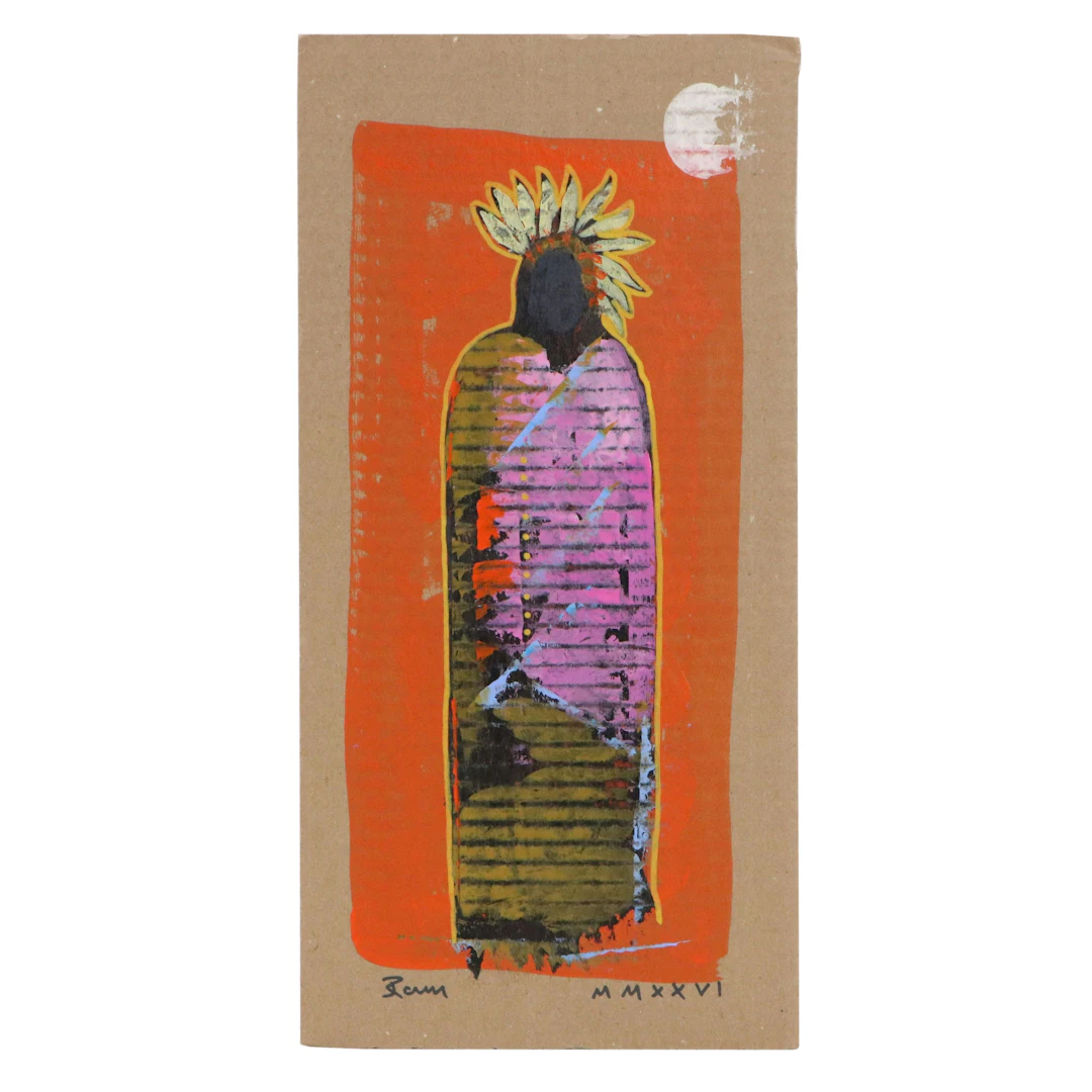 Joshua Ramsey Stylized Southwestern Acrylic Painting "Ancestor," 2026