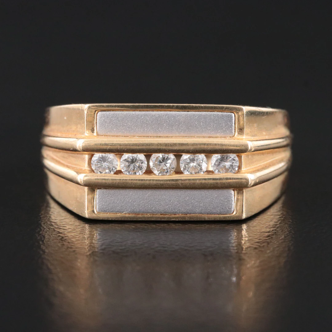 Simon Golub 14K Two-Tone 0.25 CTW Diamond Ring