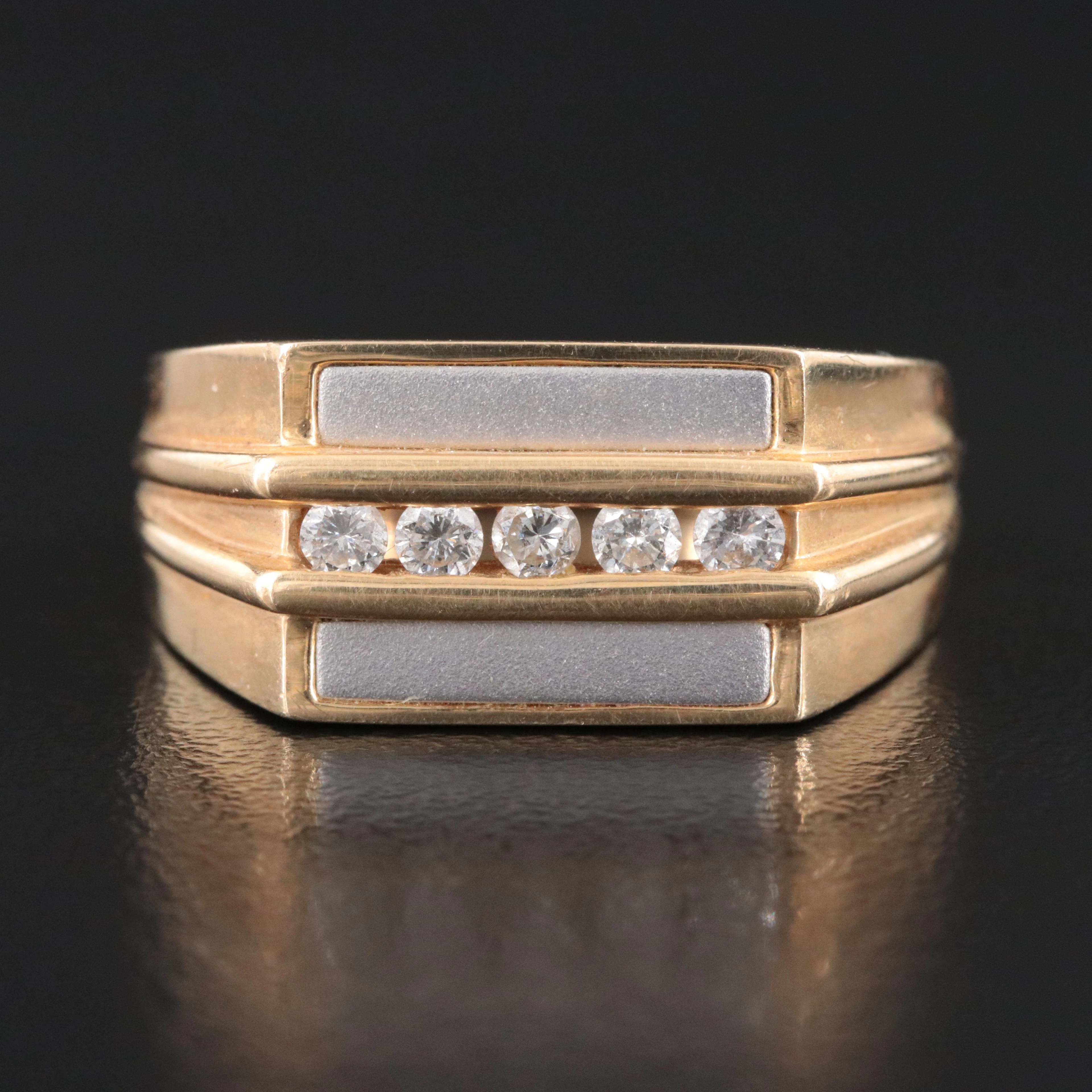 Simon Golub 14K Two-Tone 0.25 CTW Diamond Ring