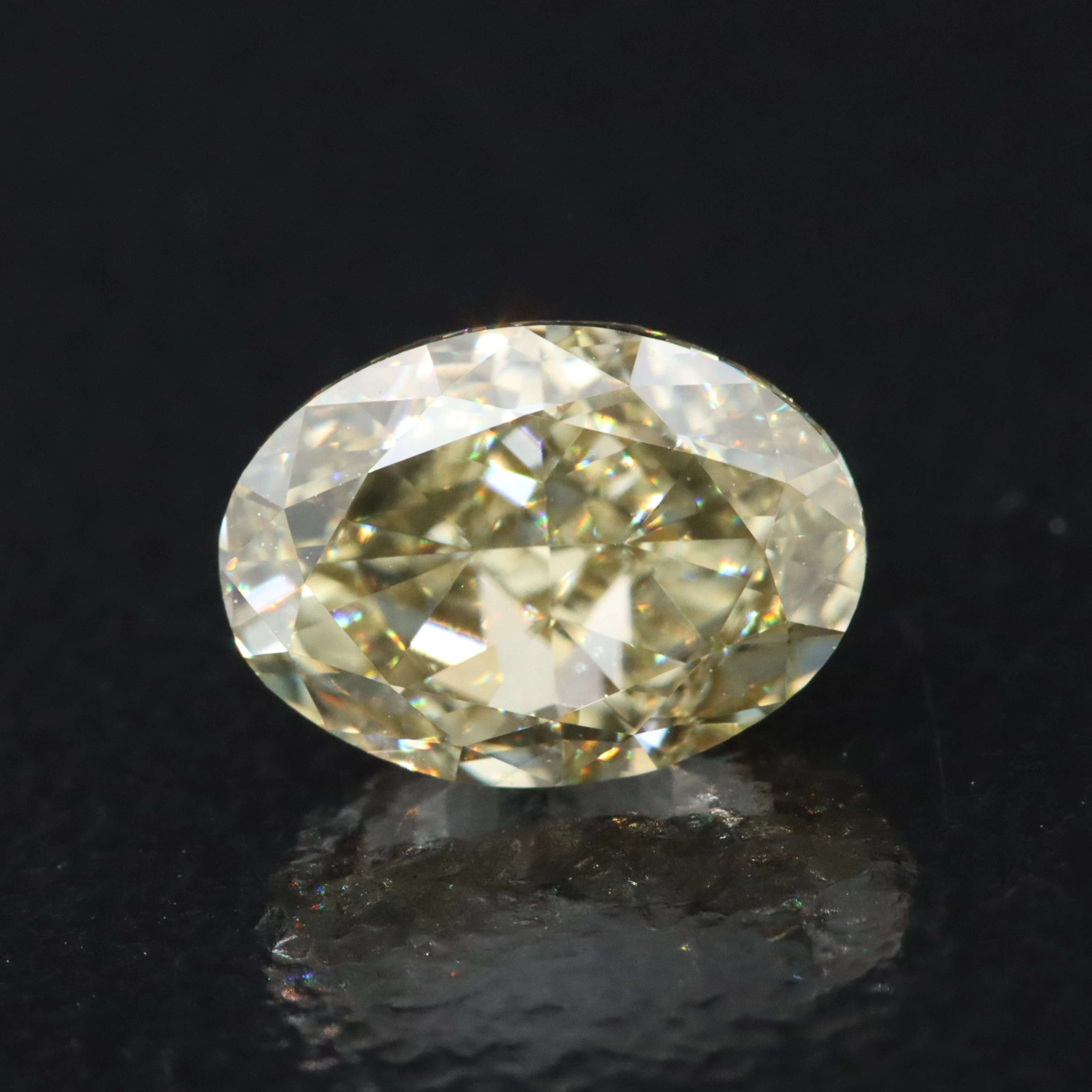 Loose 1.11 CT Fancy Yellow Lab Grown Diamond
