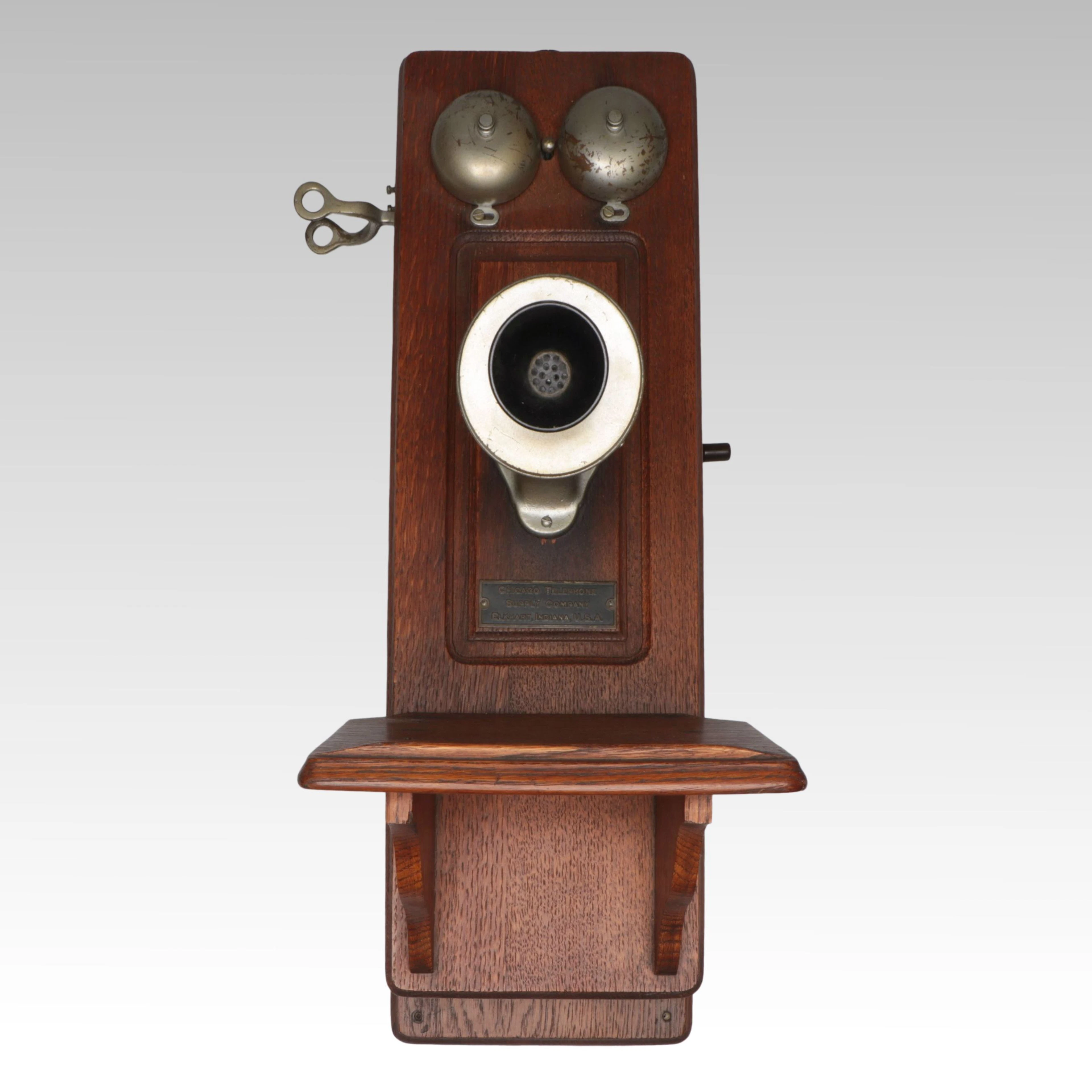 Chicago Telephone Supply Company Wall-Mounted Candlestick Telephone