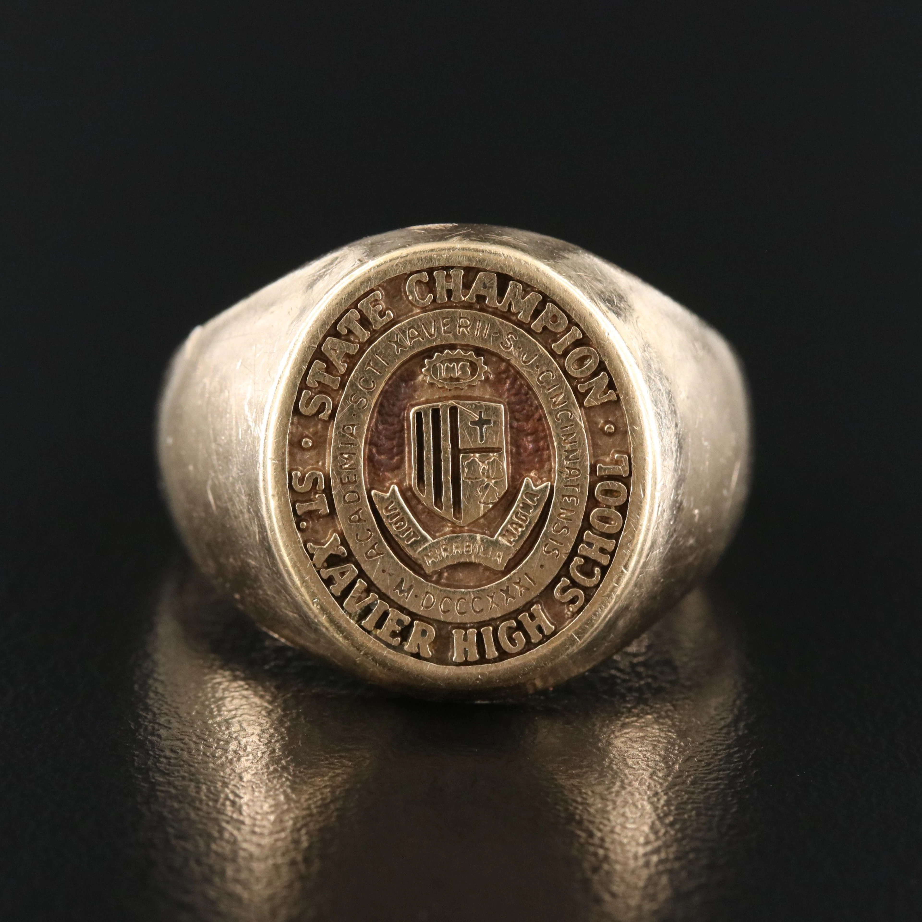 10K High School State Champion Signet Ring
