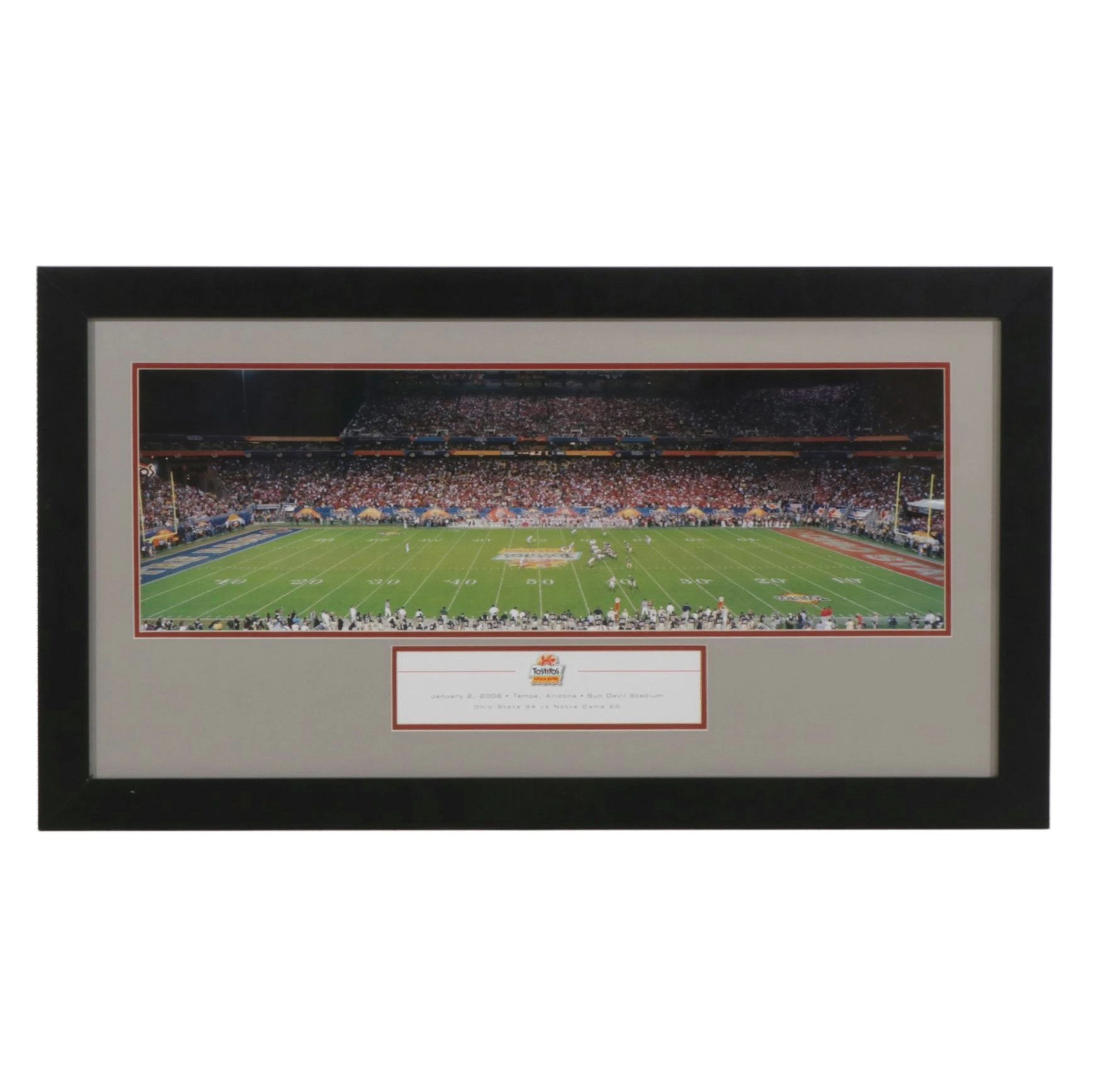 2006 Ohio State vs. Notre Dame at Sun Devil Stadium Commemorative Photograph