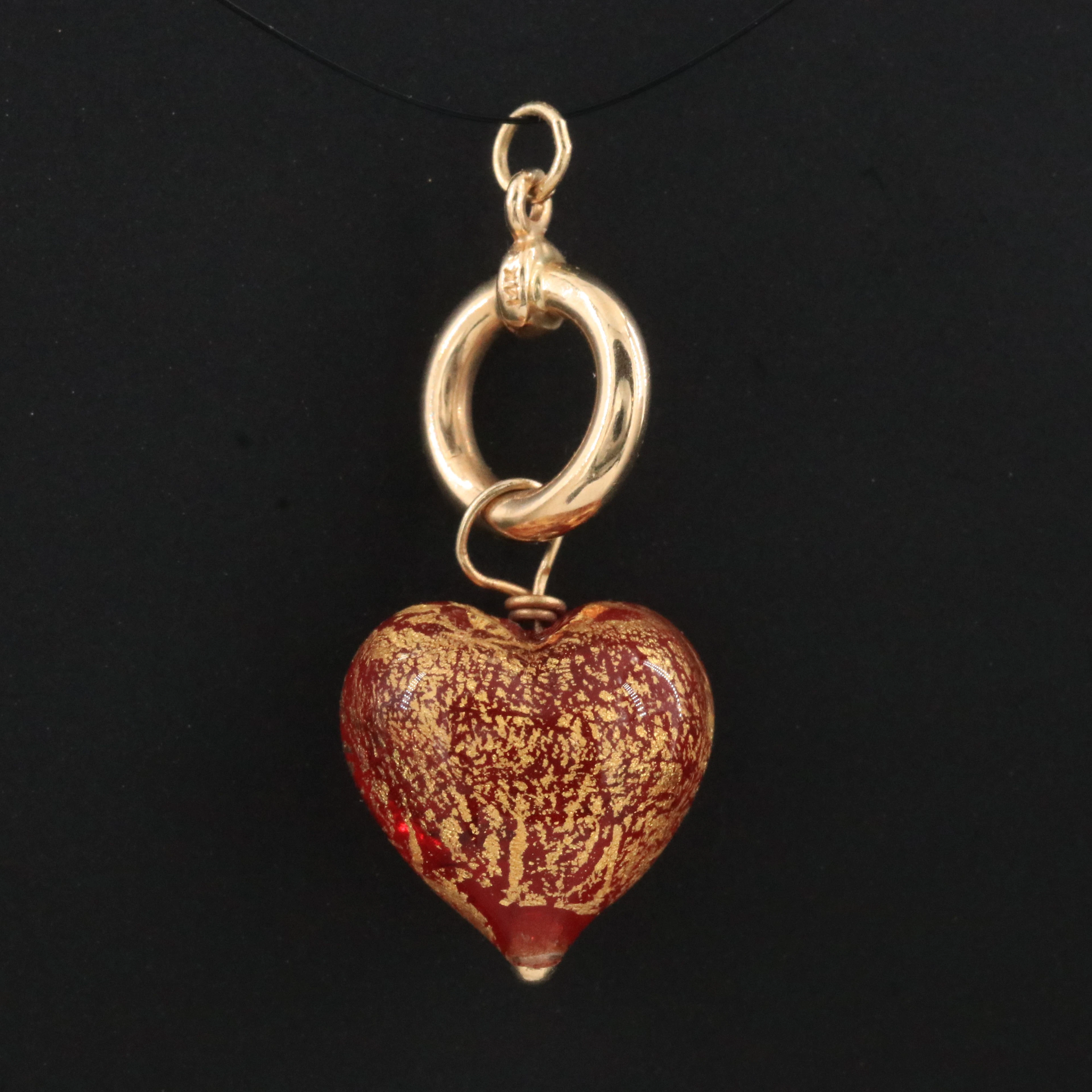 14K Resin Pendant