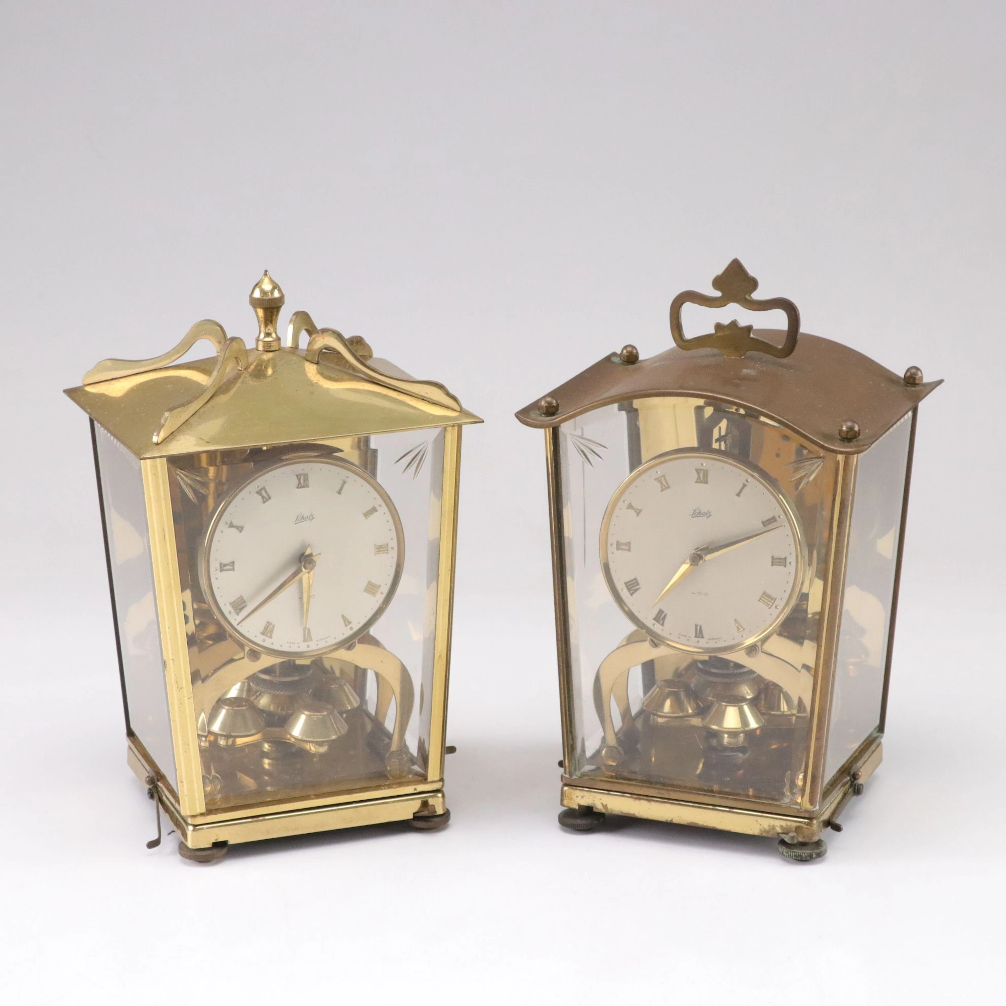 Schatz Model 53 "London Coach" & Aug. Schatz & Söhne 400 Day Anniversary Clocks