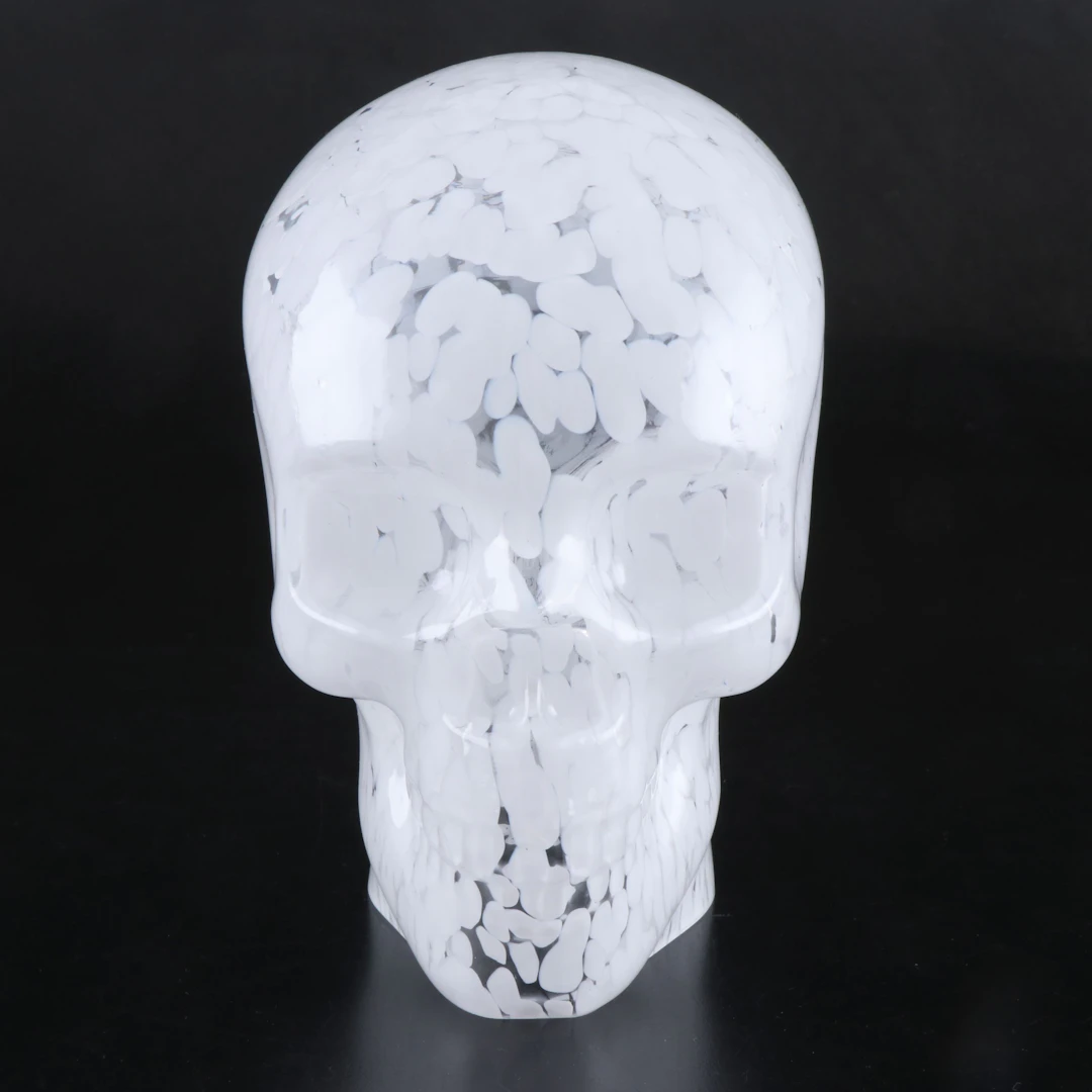 Decorative Art Glass Skull