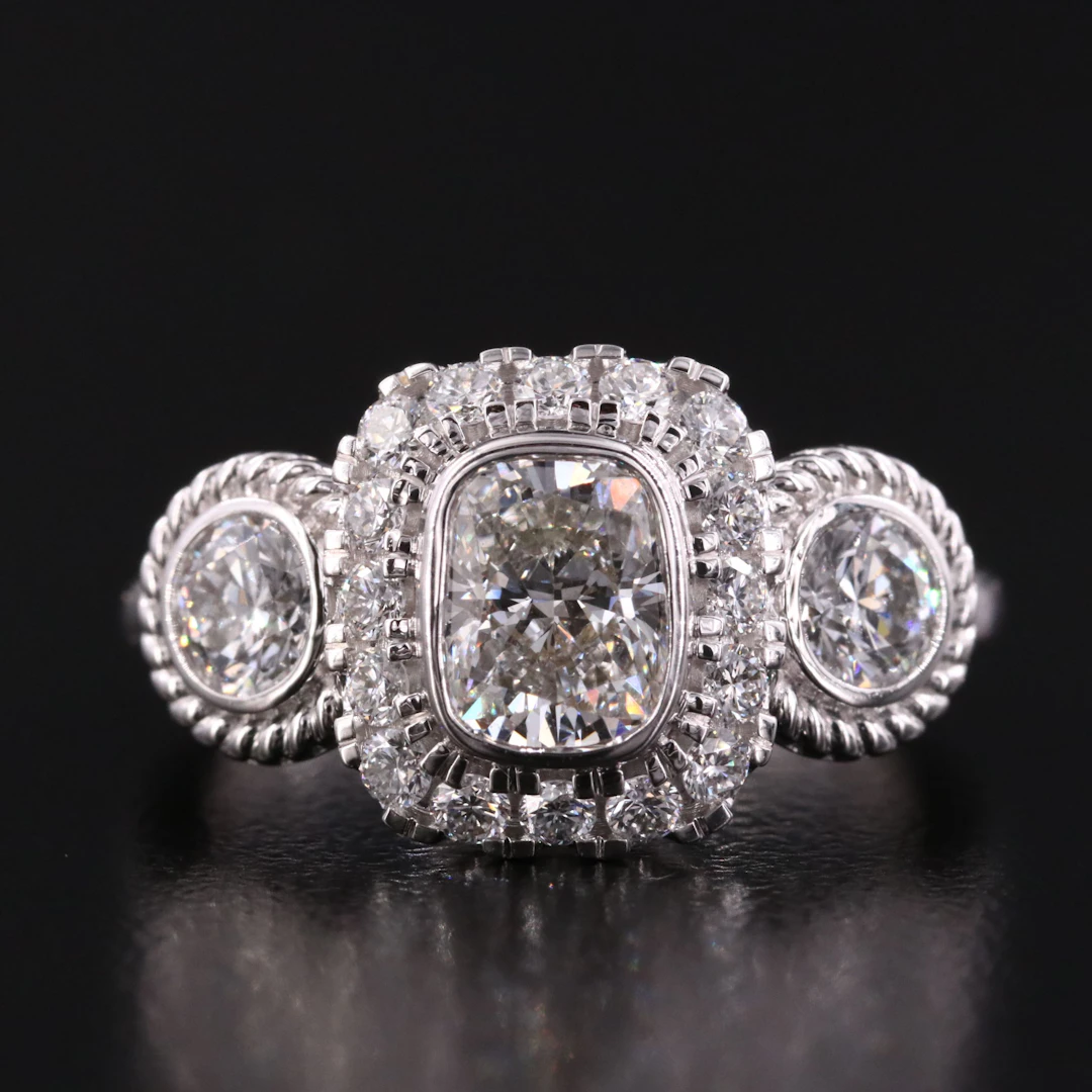 14K 2.00 CTW Lab Grown Diamond Ring with IGI Report