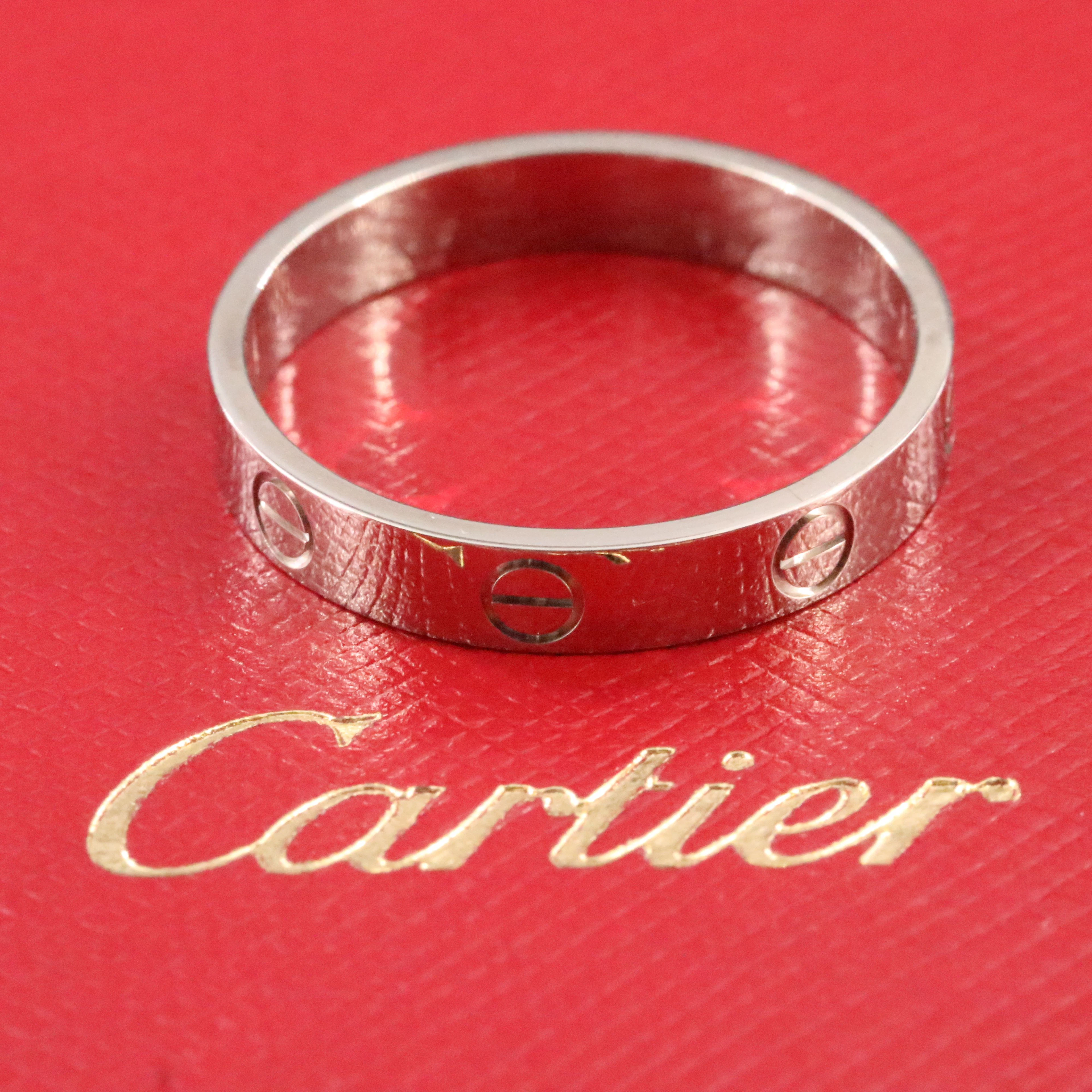 Cartier LOVE 18K Eternity Ring with COA