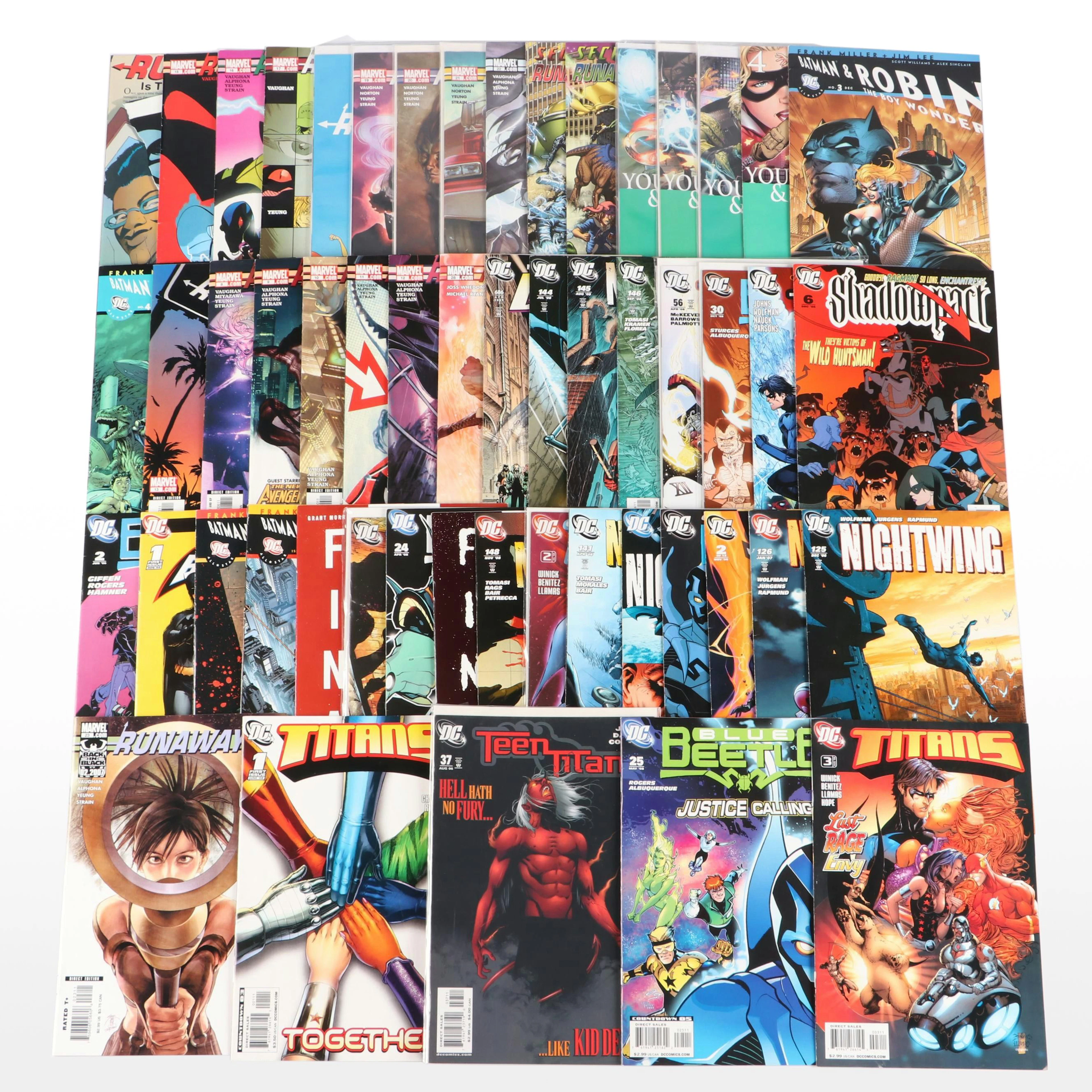 Marvel Comics "Runaways" with "Batman" and More Modern Age DC Comics