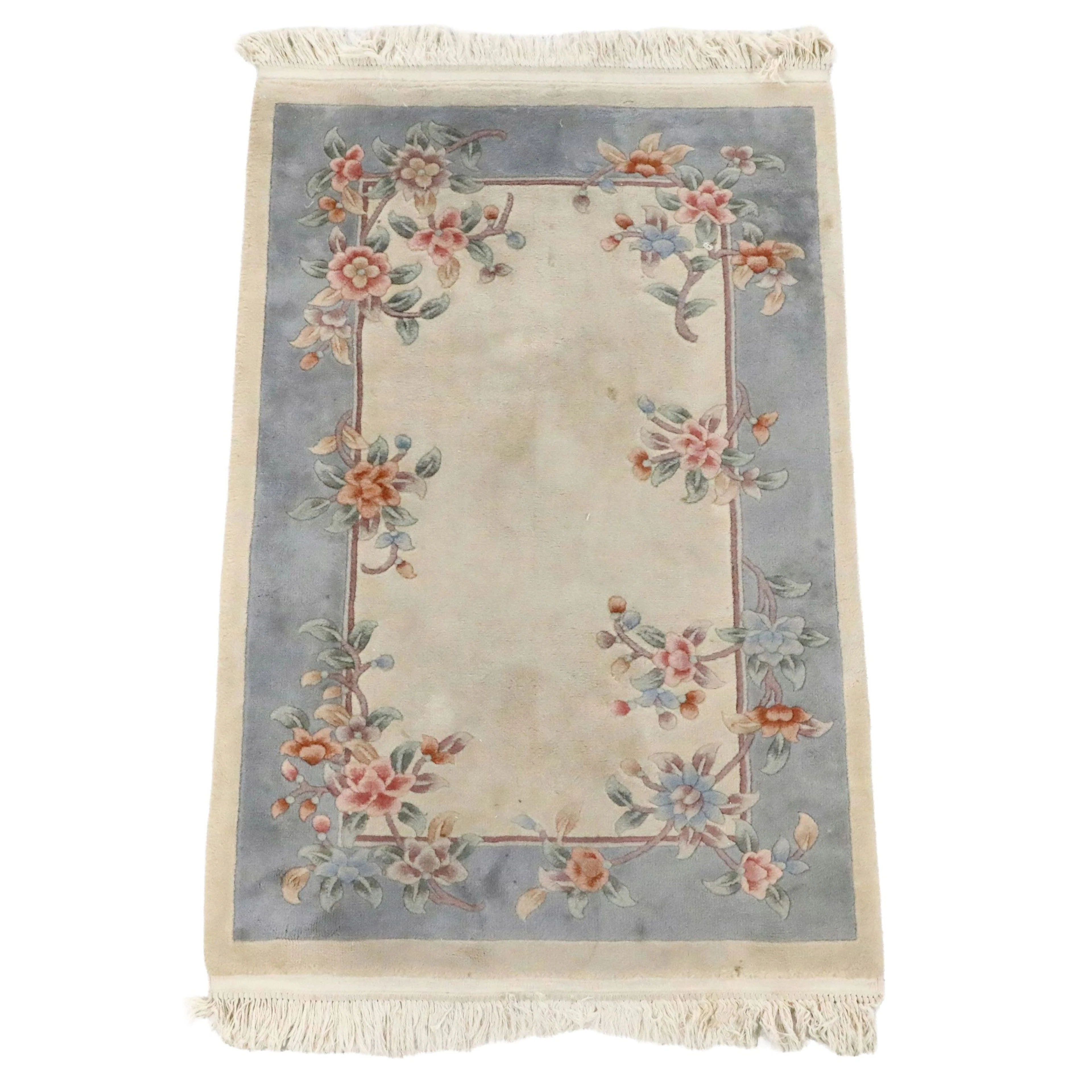 3'7 x 6'3 Hand-Knotted Chinese Peking Area Rug