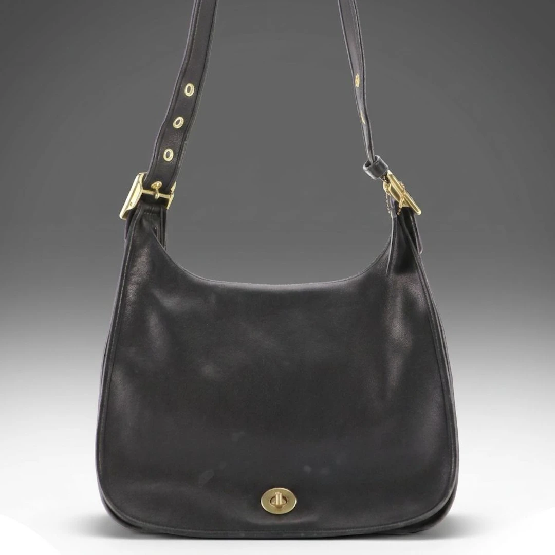 Coach Legacy Crescent Flap Hobo Bag 9718 in Cowhide Leather
