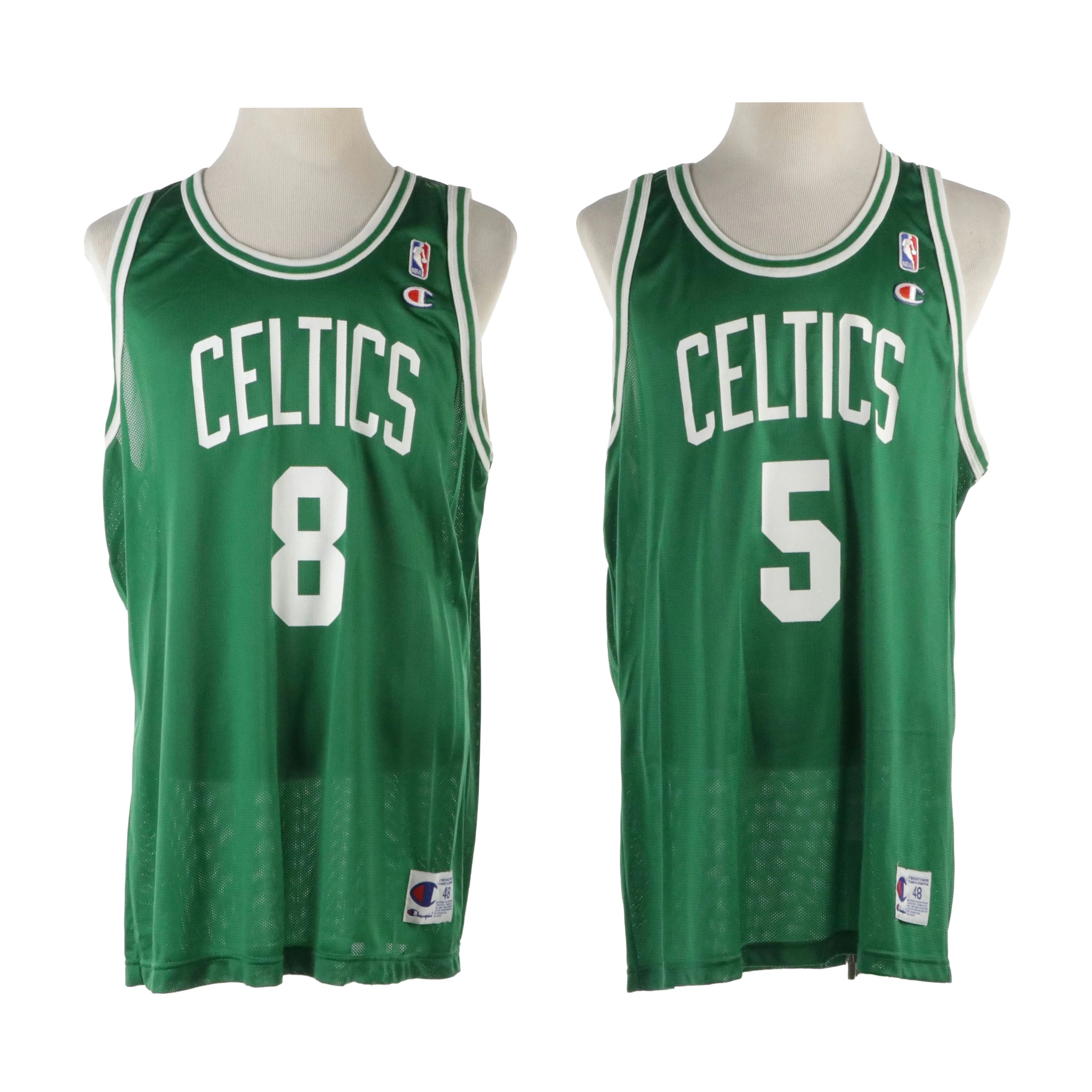 NBA Boston Celtics Antoine Walker and Ron Mercer Basketball Jerseys