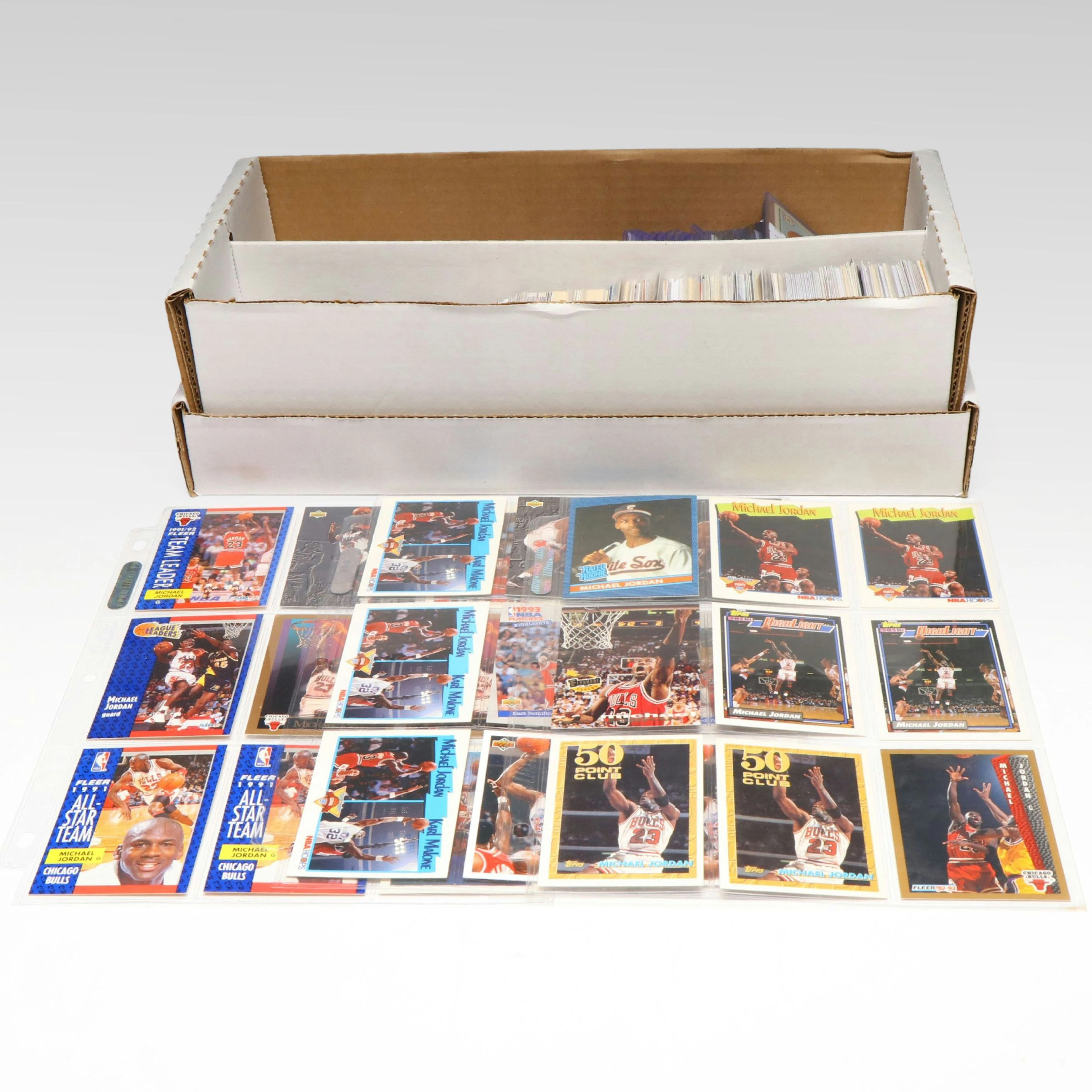 Fleer with Other Sports Cards Featuring Michael Jordan, Luka Doncic, and More