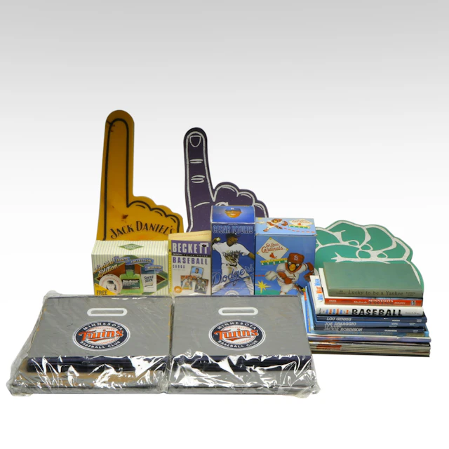 Baseball Books, Bobblehead, Stein, Foam Fingers, and More Sports Memorabilia