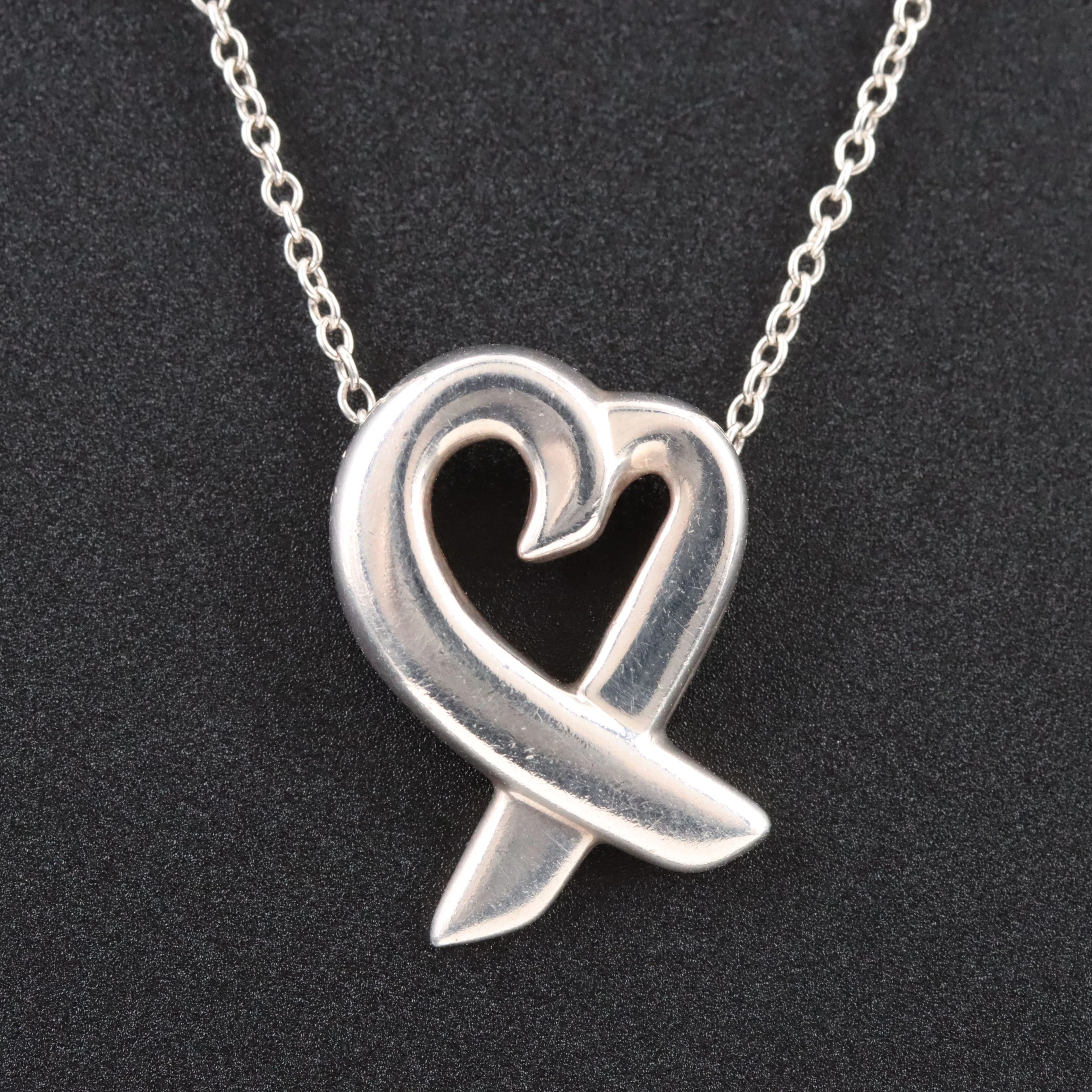 Paloma Picasso for Tiffany & Co. Sterling Loving Heart Necklace