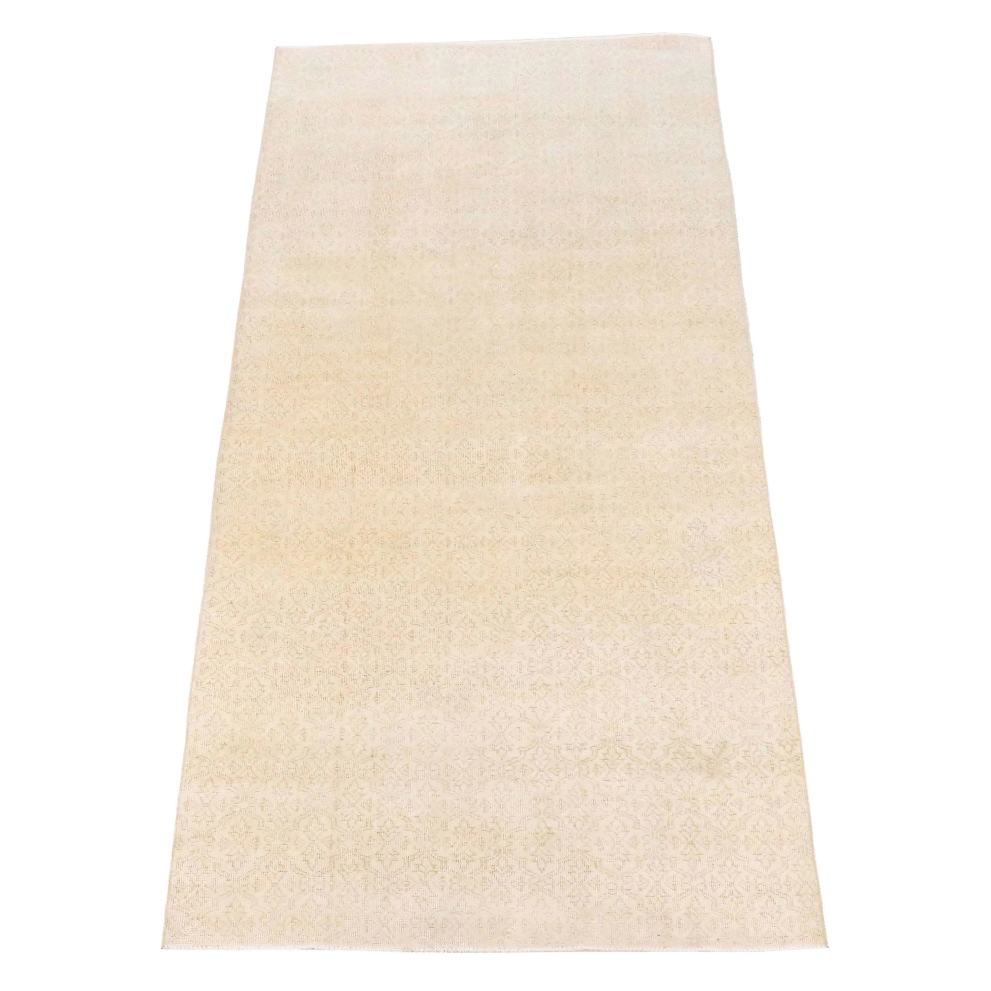 4'8 x 10'5 Hand-Knotted Turkish Oushak Area Rug