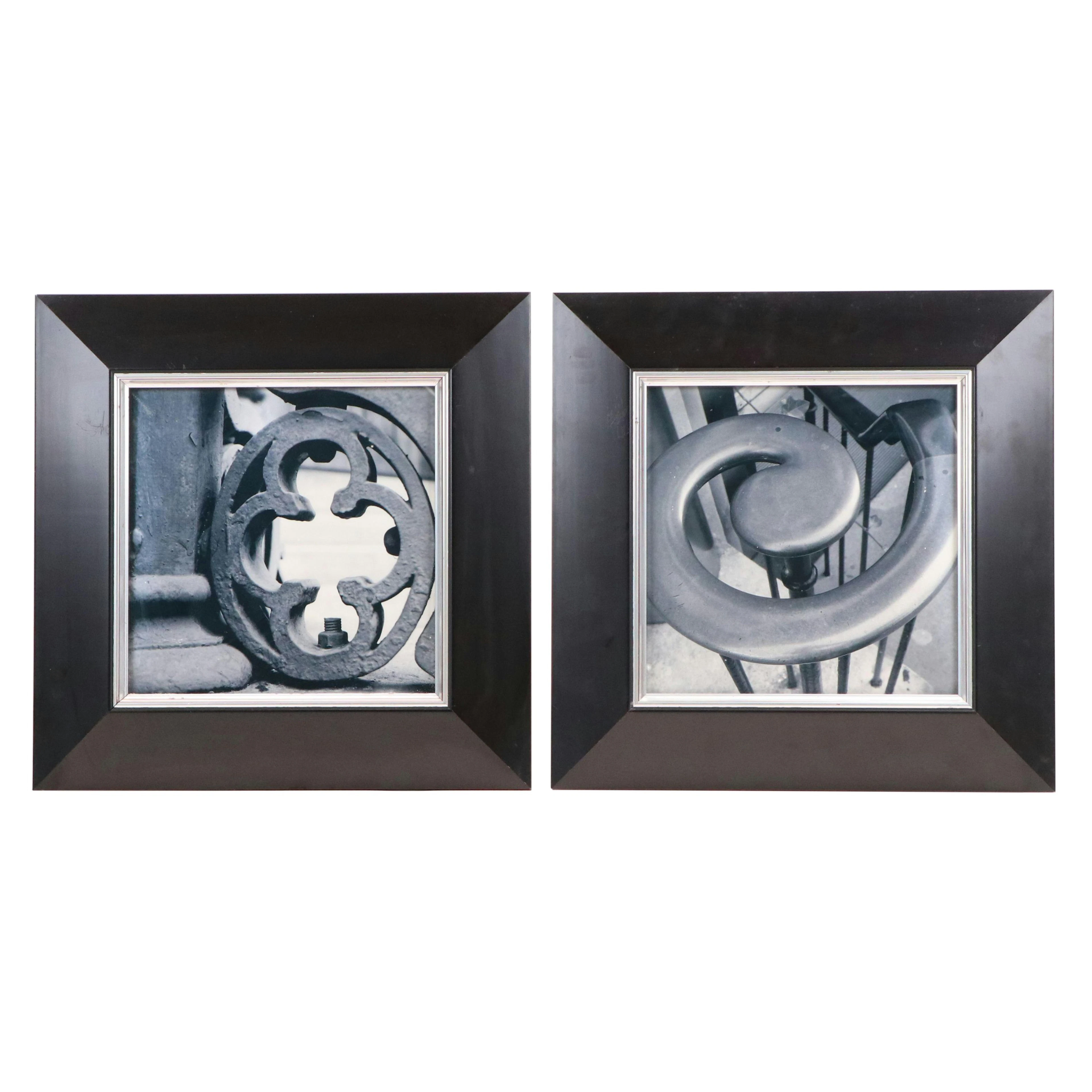 Black & White Photographs of Architectural Railing Motifs, Late 20th to 21st C.