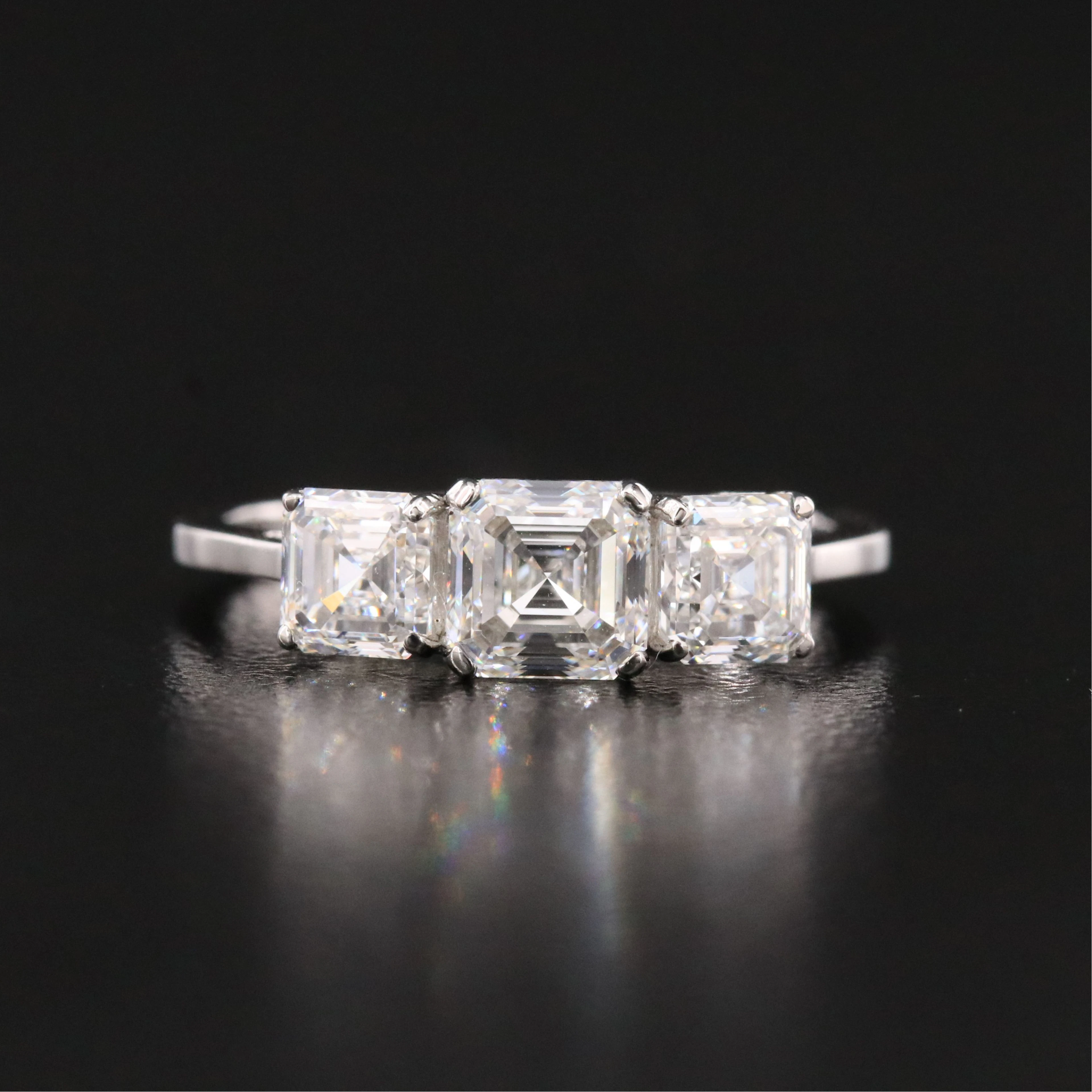 Platinum 1.95 CTW Internally Flawless Diamond Ring with GIA Reports