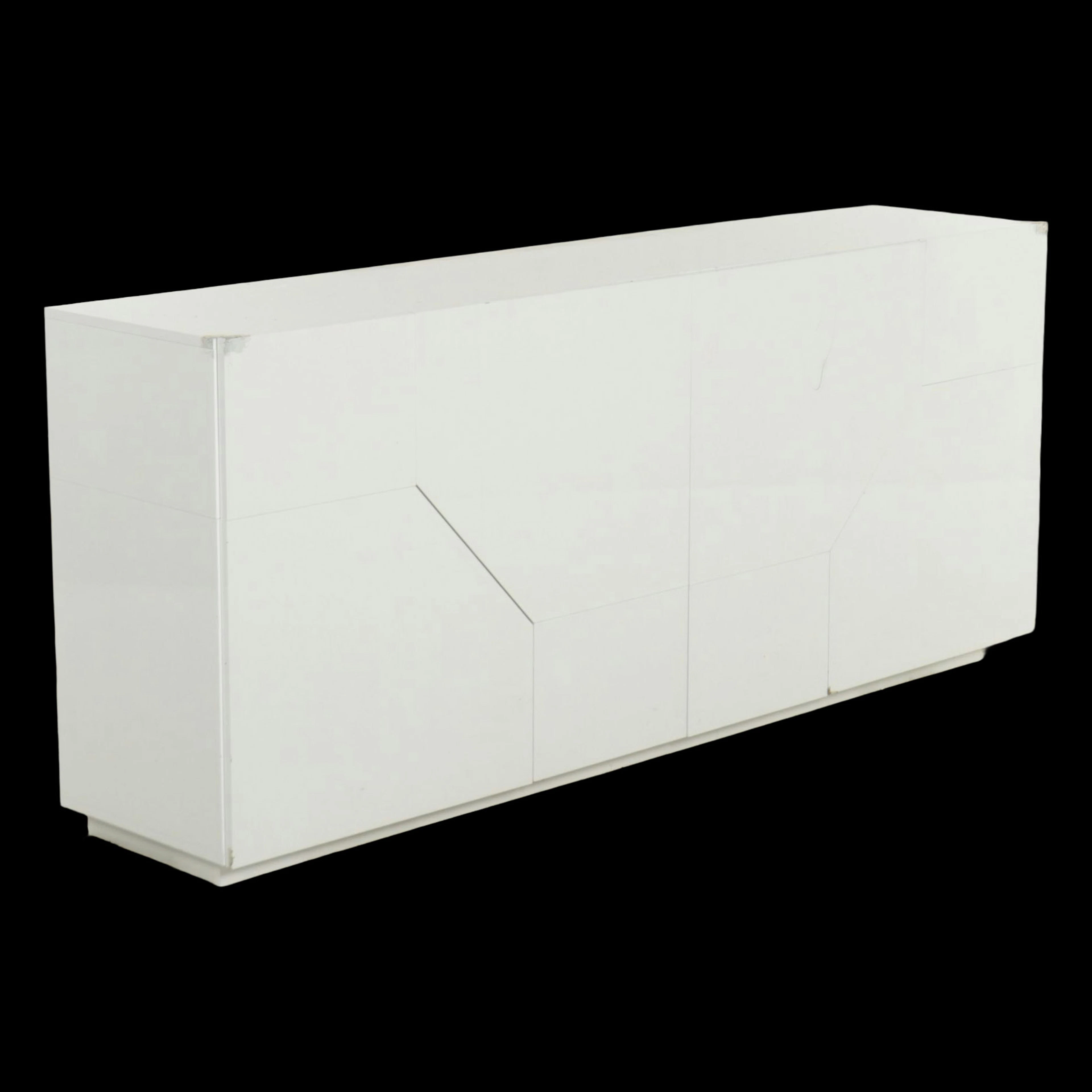 Web Furniture "Alien" Italian Postmodern White Laminate Sideboard