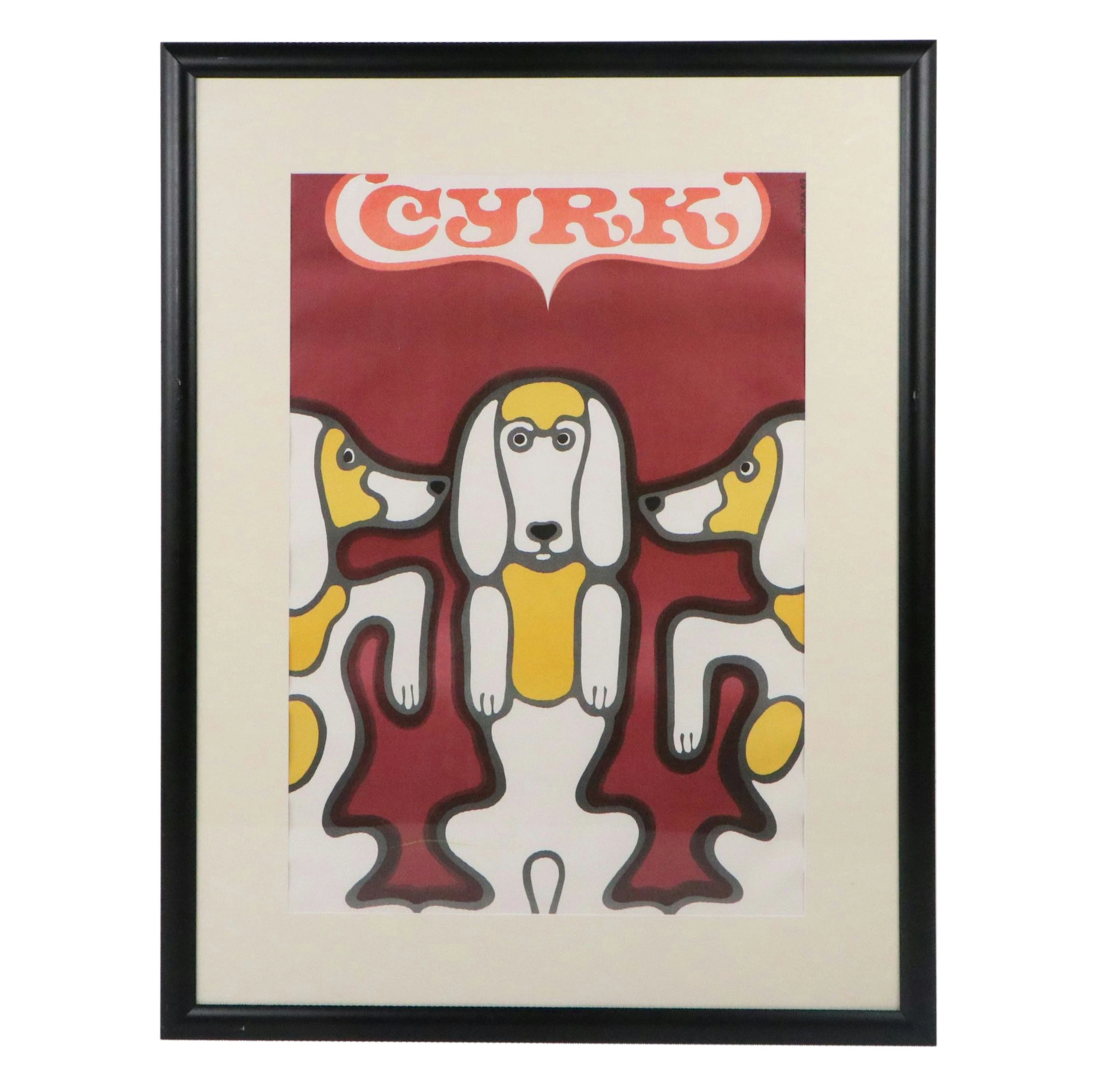 Circus Advertising Poster After Wiktor Gorka "Cyrk (Three Beagles)"