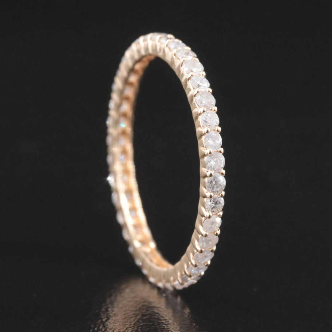 14K 0.72 CTW Diamond Eternity Band