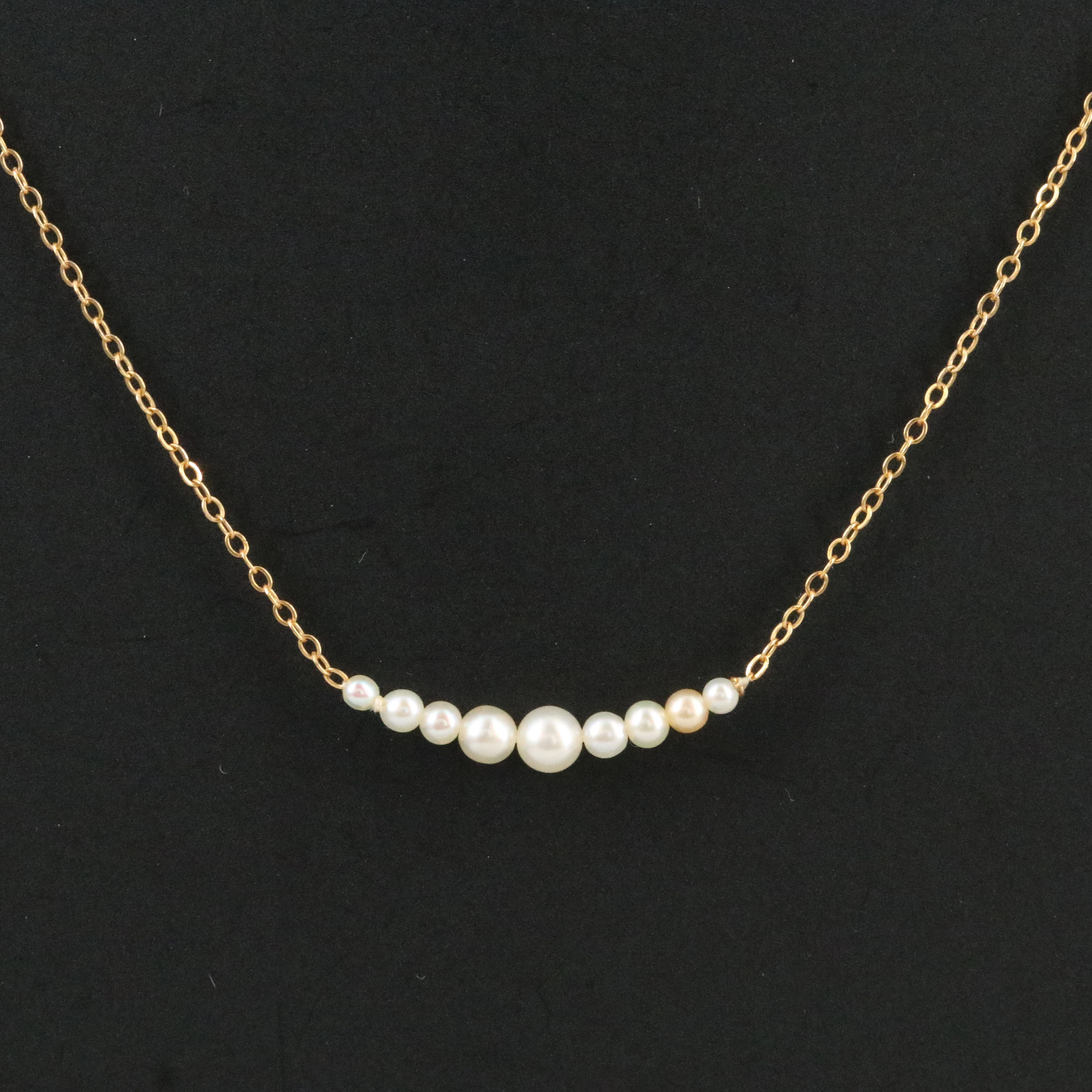 Vintage Add-A-Pearl 14K Seed Pearl Necklace