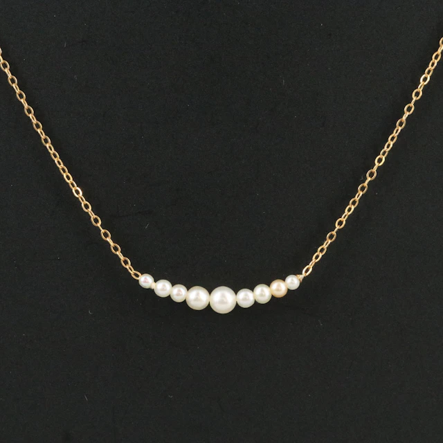 Vintage Add-A-Pearl 14K Seed Pearl Necklace