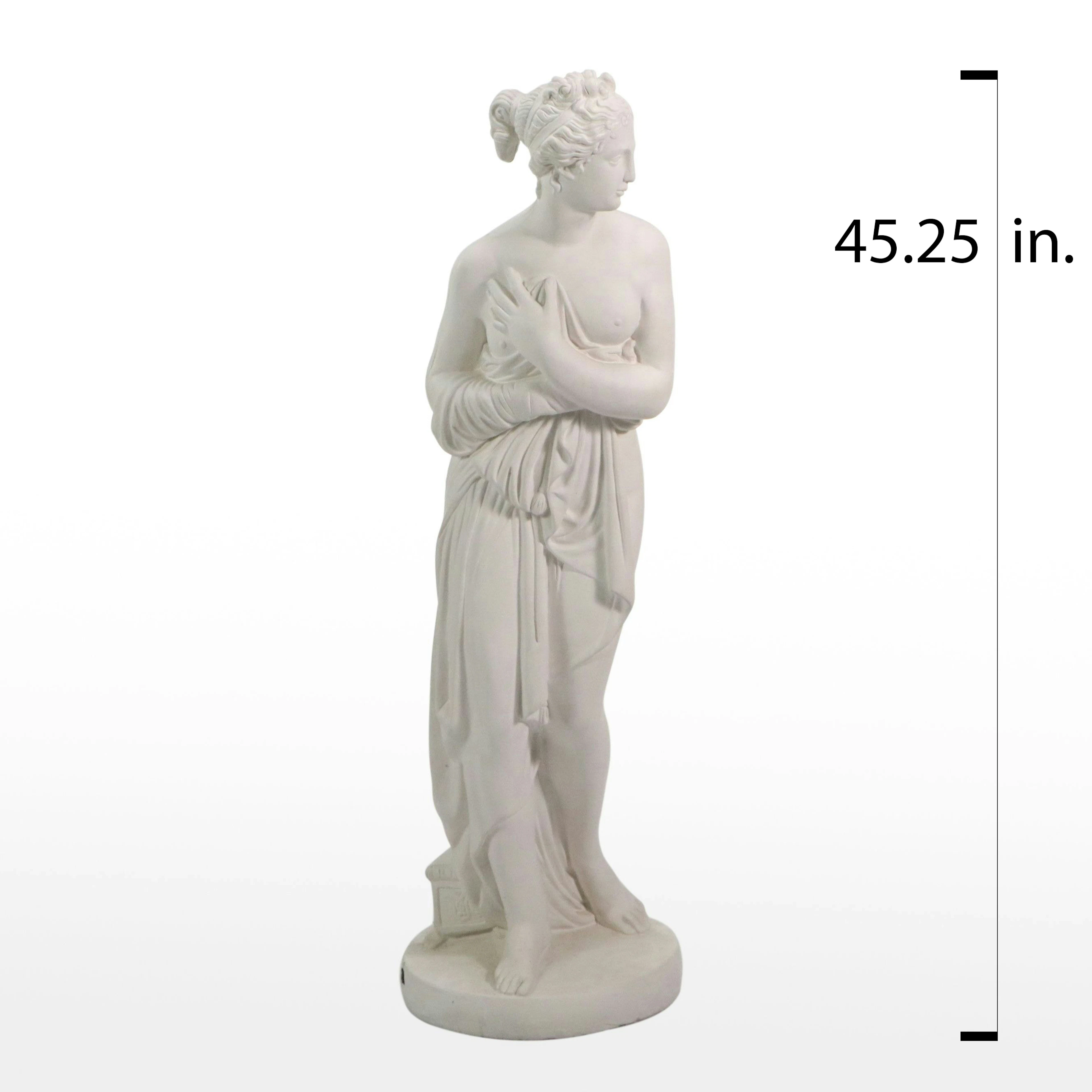 Mexican Mold Cast Plaster Sculpture After "Venus Italica" by Antonio Canova