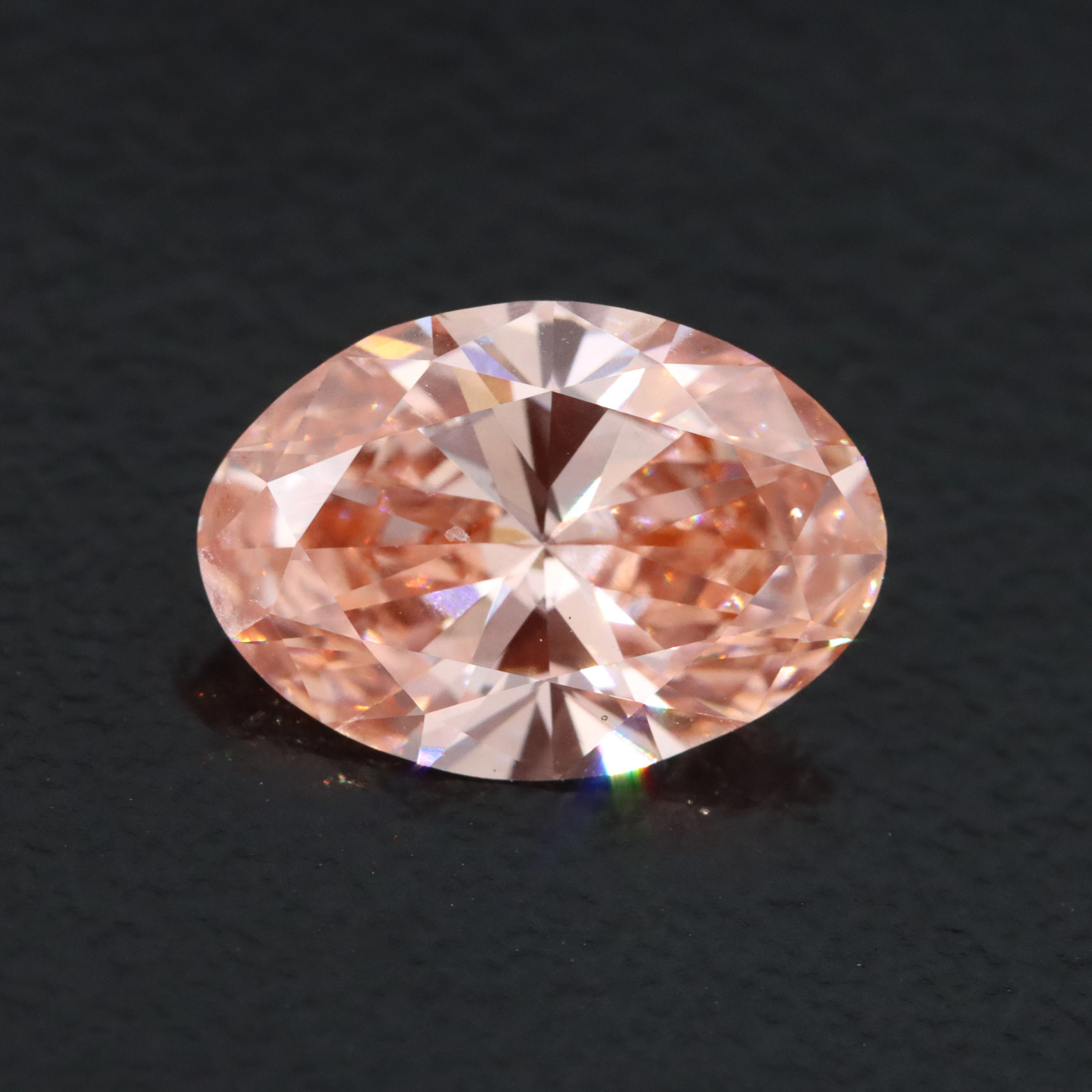 Loose 2.05 CT Fancy Vivid Pink Lab Grown Diamond with IGI Report