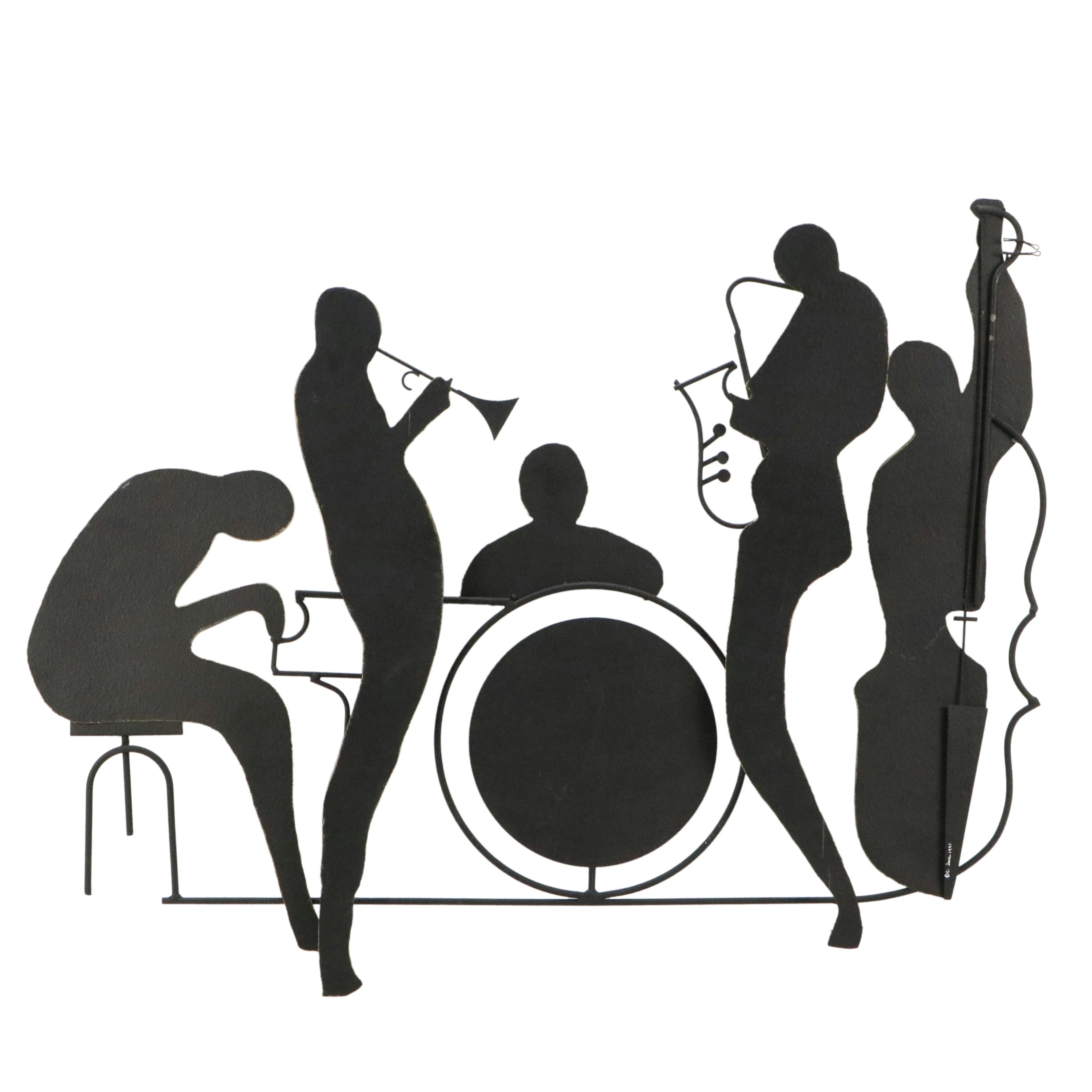 Curtis Jeré Metal Sculpture of Jazz Band, 1991
