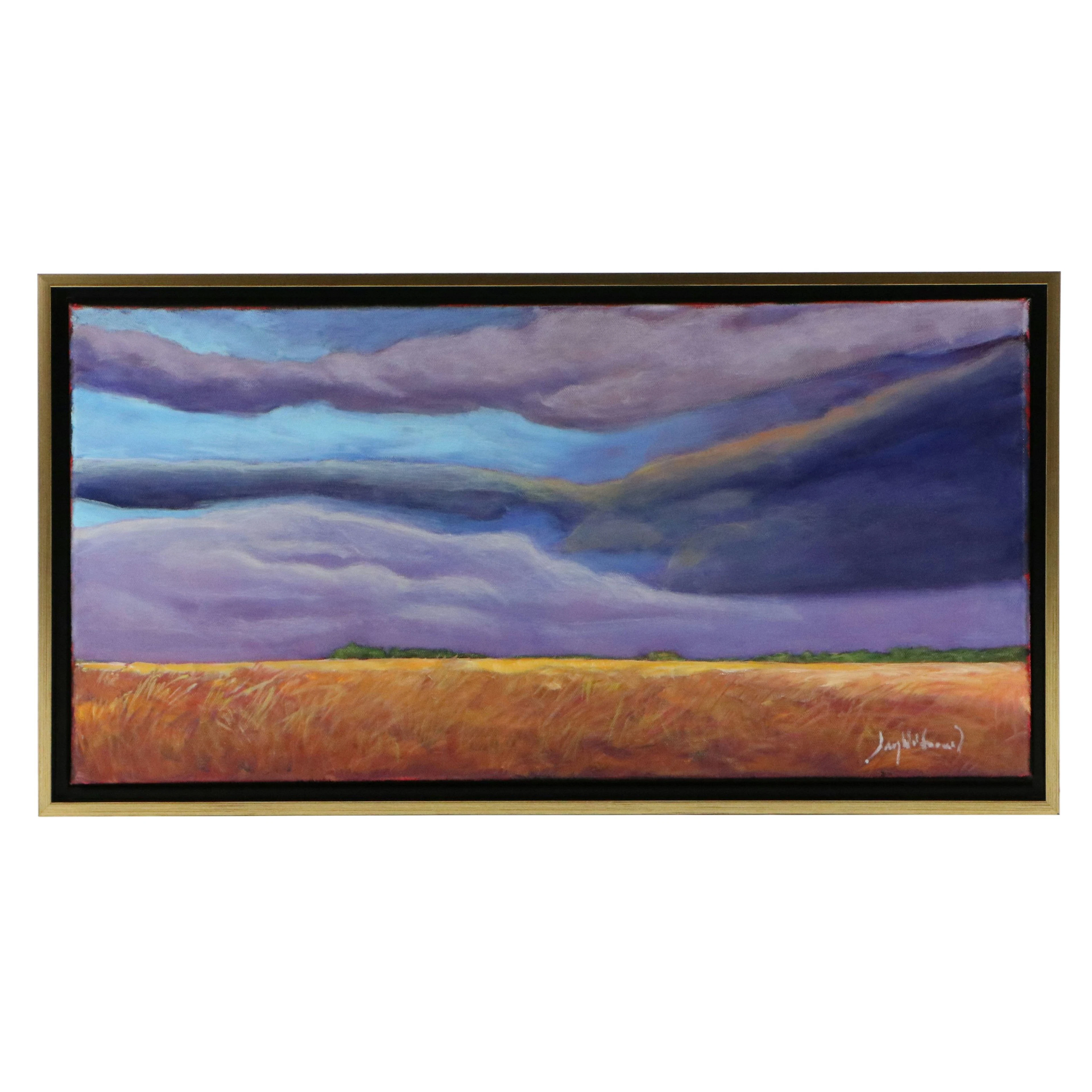 Jay Wilford Landscape Oil Painting "Harvest Time," 21st Century