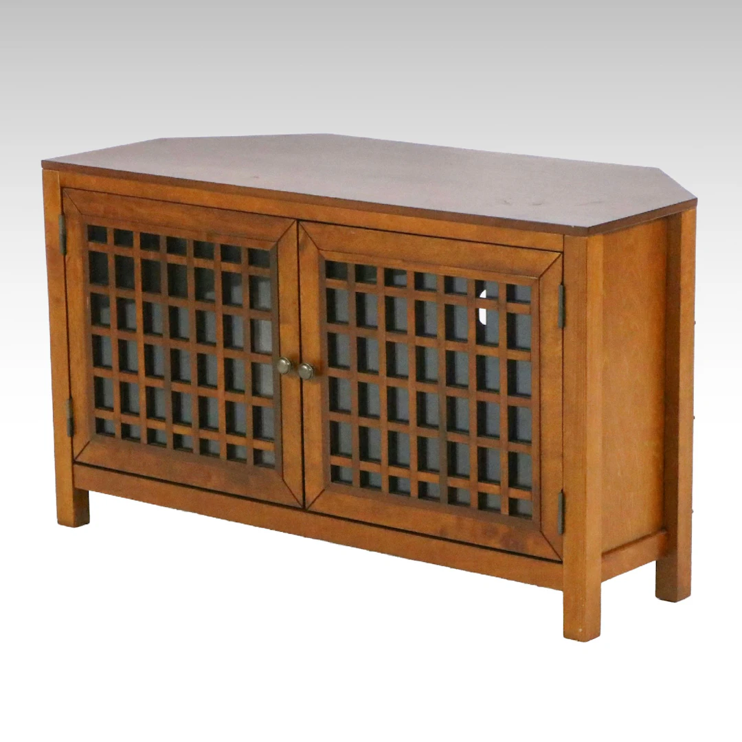 Accent Trend Sourcing Mid Century Modern Style Corner Media Console