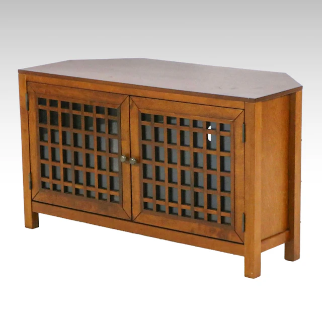 Accent Trend Sourcing Mid Century Modern Style Corner Media Console